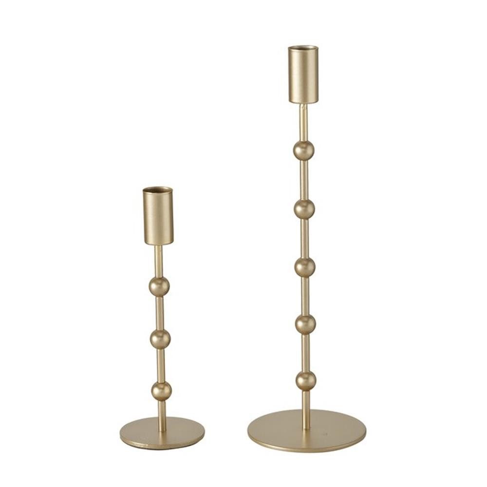 BOLTZE Kerzenleuchter Kerzenleuchter Kimberly 2er Set Metall gold, modern, glänzend, für Stabkerzen geeignet, Tischdeko. € 21,35