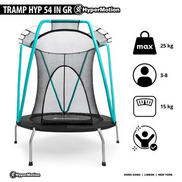 HyperMotion Gartentrampolin Mint-Trampolin 137 cm mit Schutznetz für Kinder 3–8 Jahren