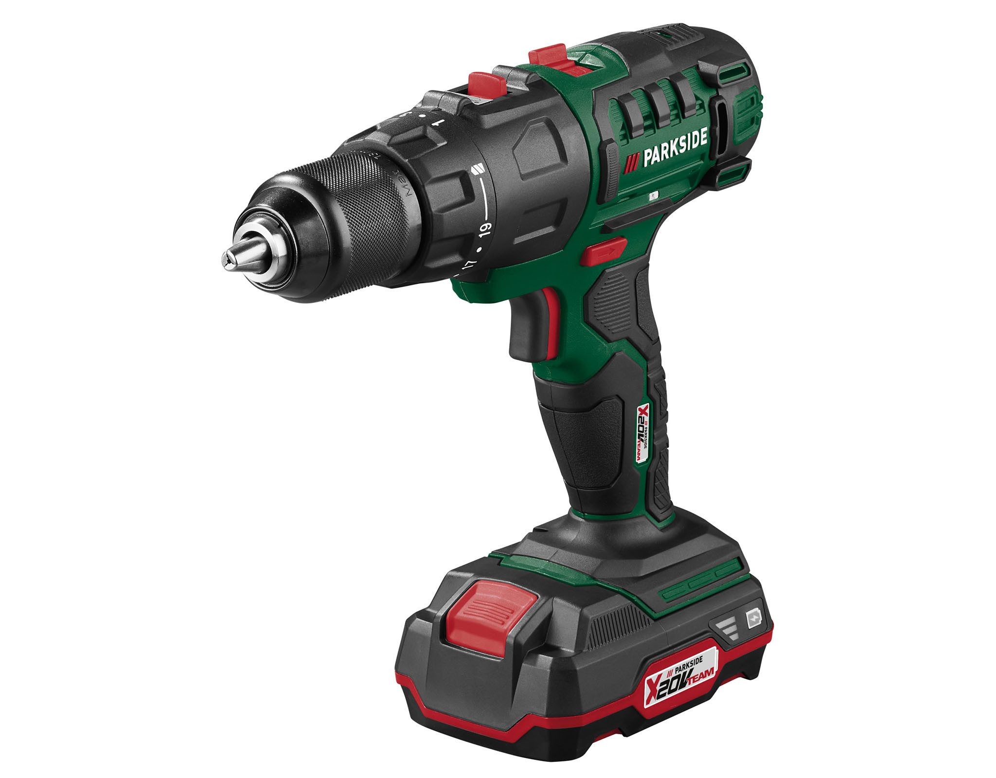 Parkside Akku-Kombibohrhammer Parkside Kombigerät Akku 3in1 Starterset 20VPKGA 20-Li C2 mit Akku&Lad