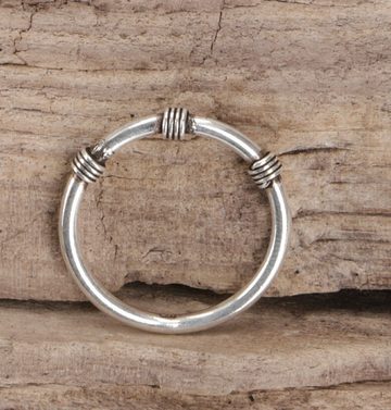 Guru-Shop Silberring Silberring, Boho Style Ethno Ring - Modell 15