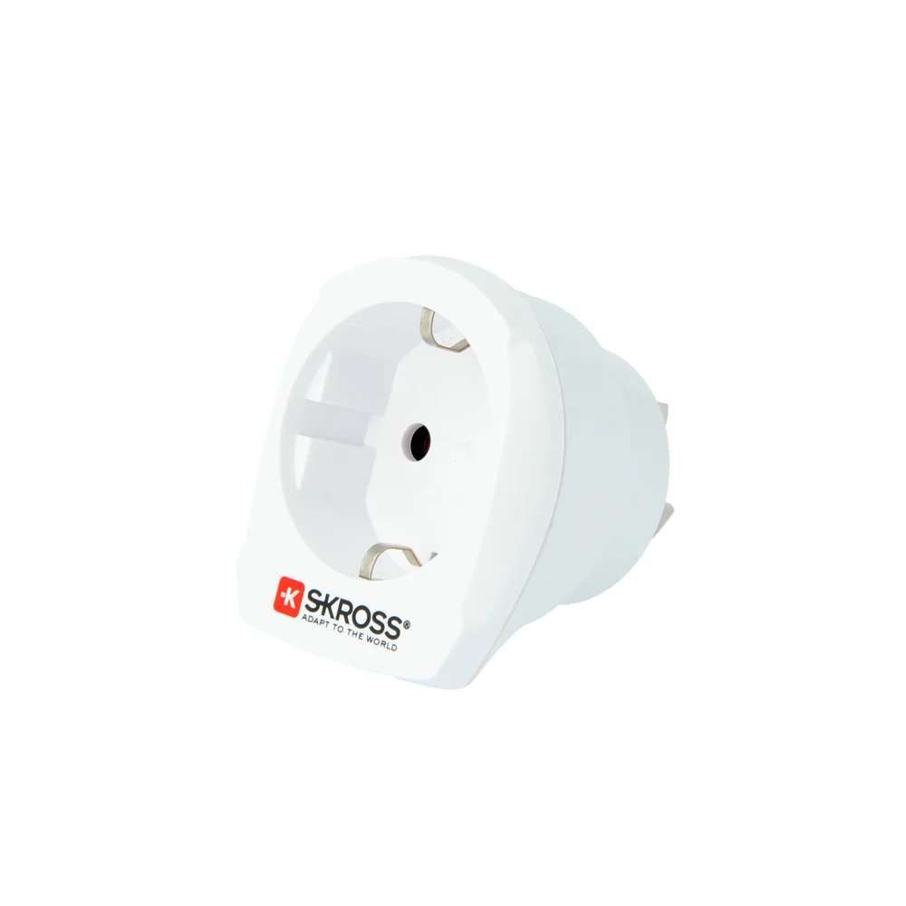SKROSS Skross 1.500209-E Netzstecker-Adapter Typ I (AU) Typ C (Euro-Stecker) Stromadapter