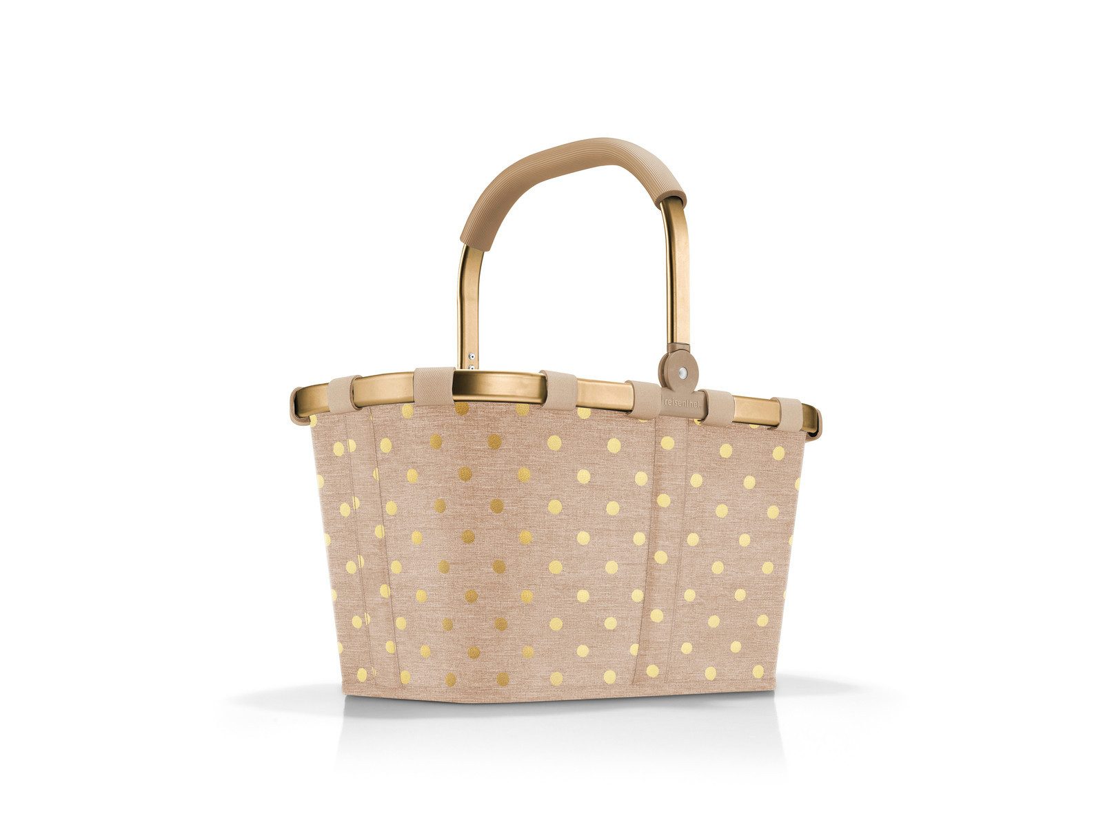 REISENTHEL® Einkaufskorb carrybag frame metallic dots coffee – Bild 2 von 5
