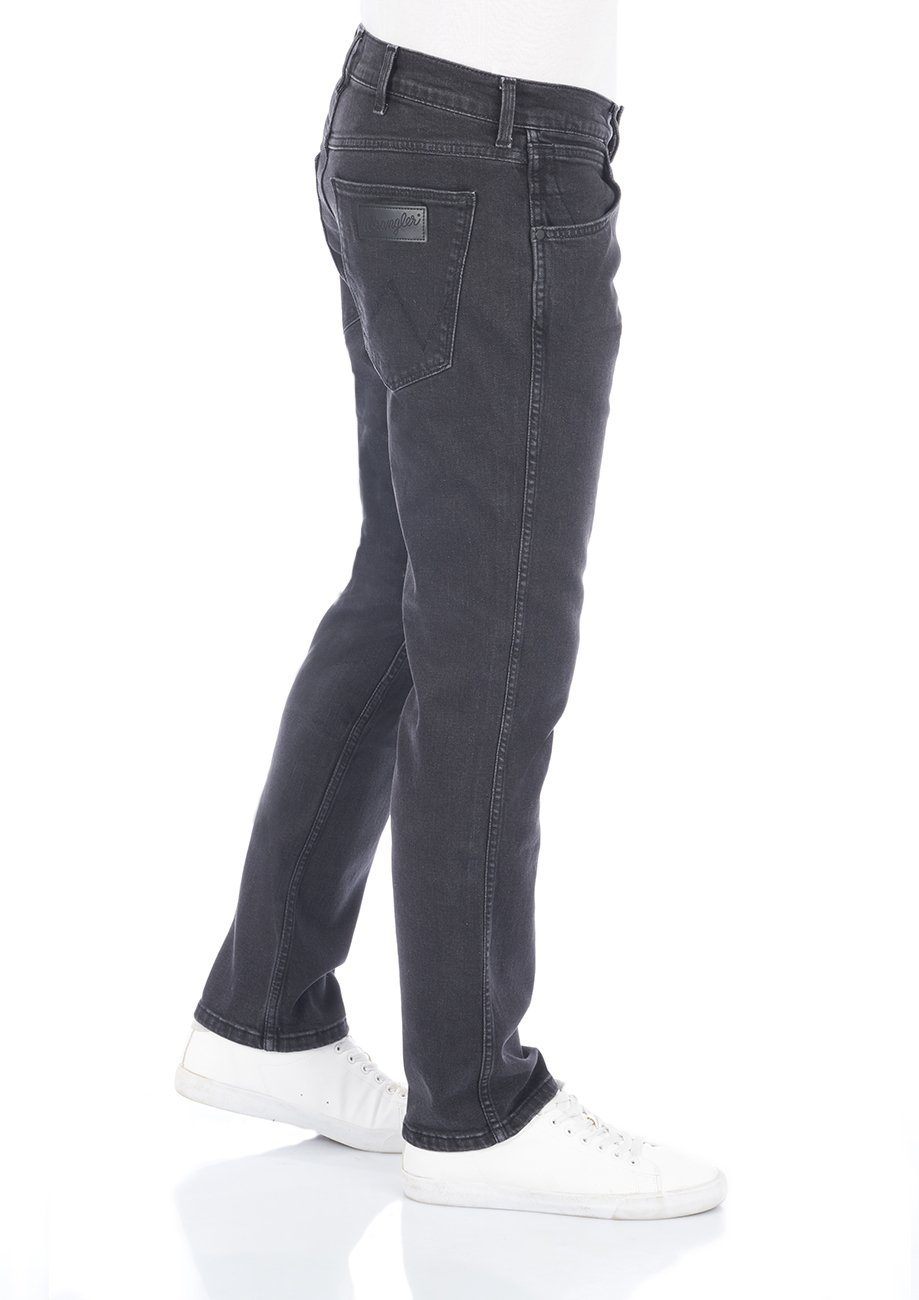 Wrangler Straight-Jeans Herren Jeanshose Greensboro Regular Fit Denim Hose mit Stretch