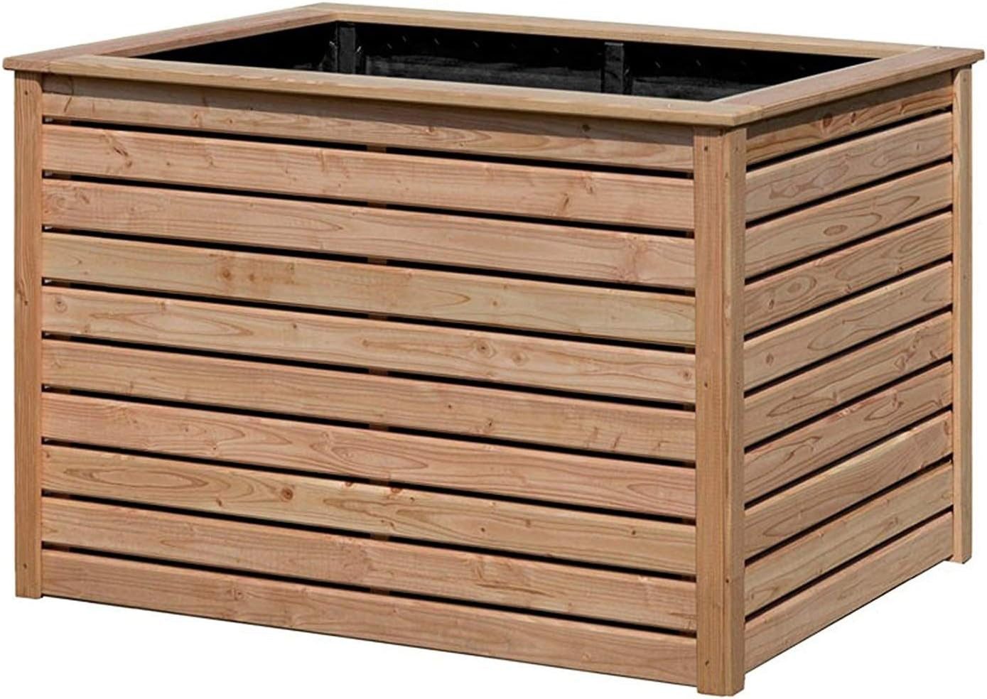 Gartenwelt Riegelsberger Hochbeet Elegantes Hochbeet B125xT85xH80 cm Lärche Natur Stärke 20x90 mm