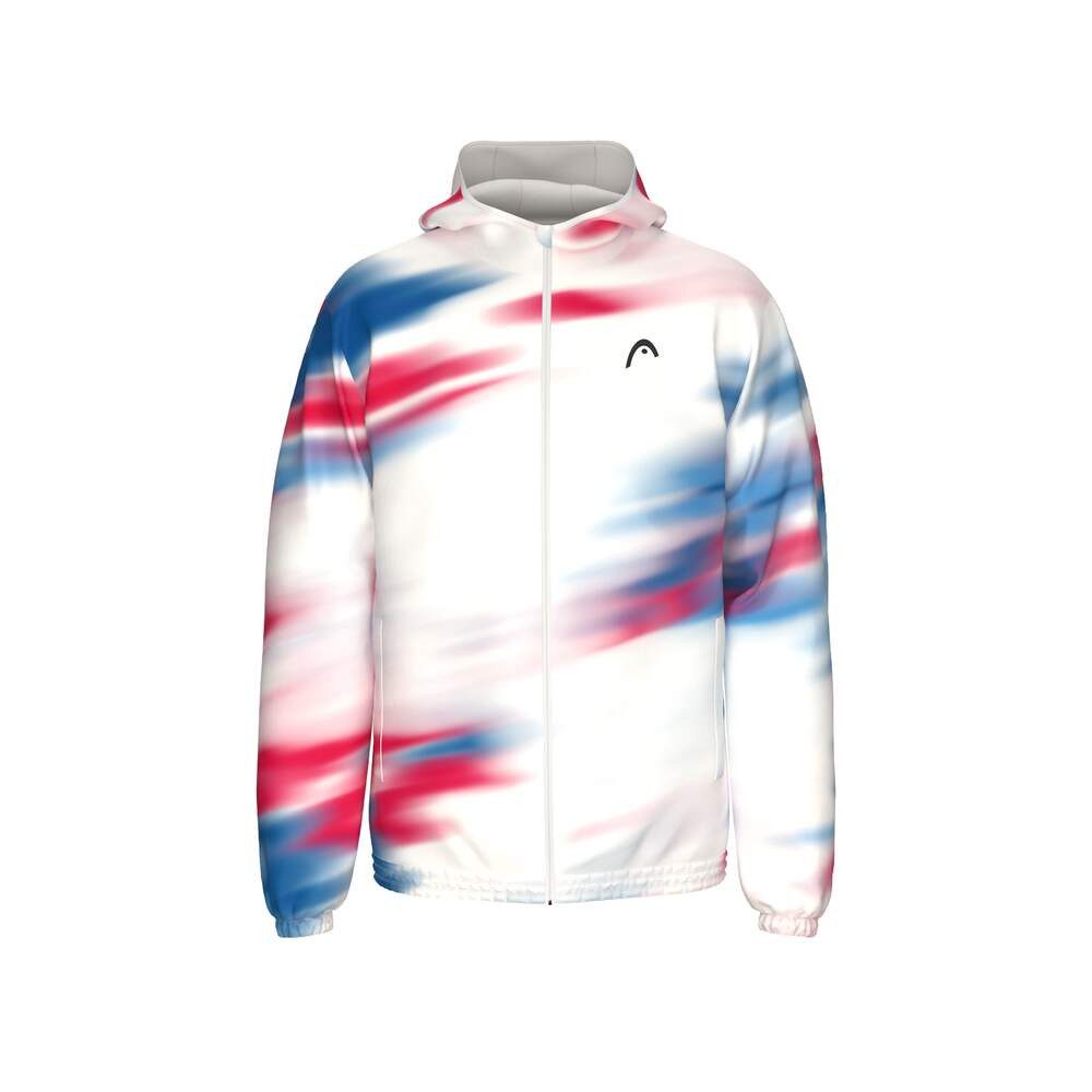 Head Trainingsjacke Kapuzenjacke Blur Full-Zip (100% Polyester) 2026 weiss/royal/rot
