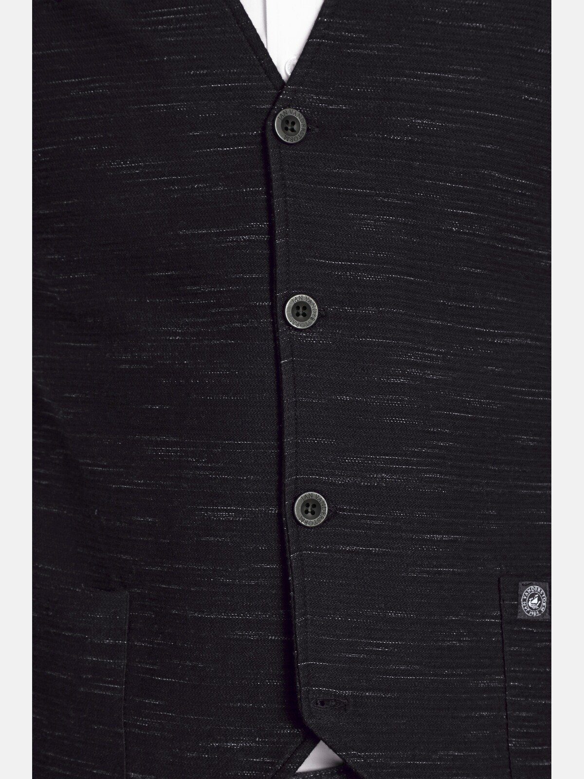 Jan Vanderstorm Sweatweste AHLMANN im strukturiertem Design – Bild 4 von 5