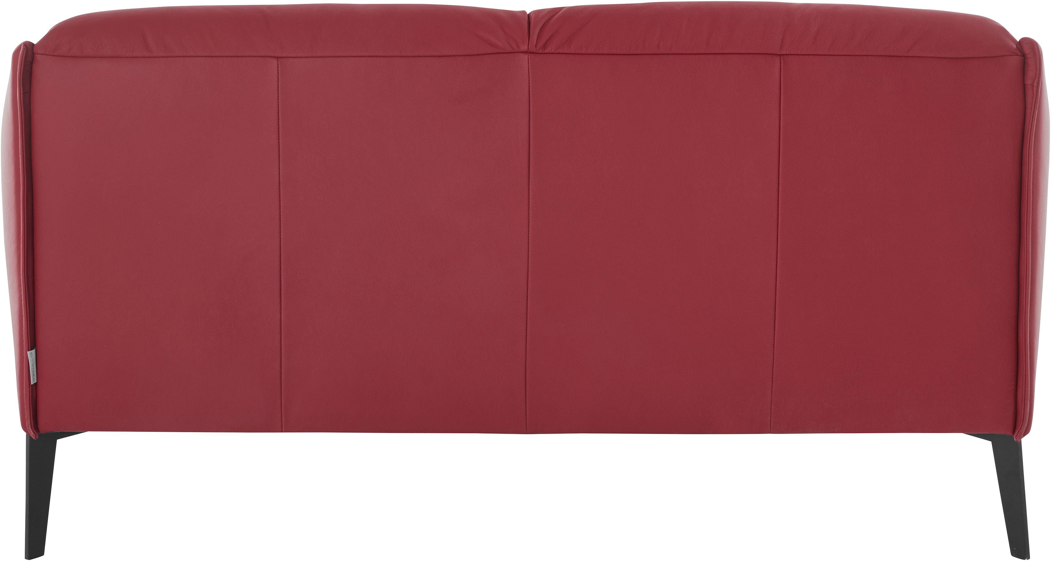 Schwarz mit in 2-Sitzer sally, Z59 W.SCHILLIG cm ruby Breite 154 Metall-Winkelfüßen red pulverbeschichtet,