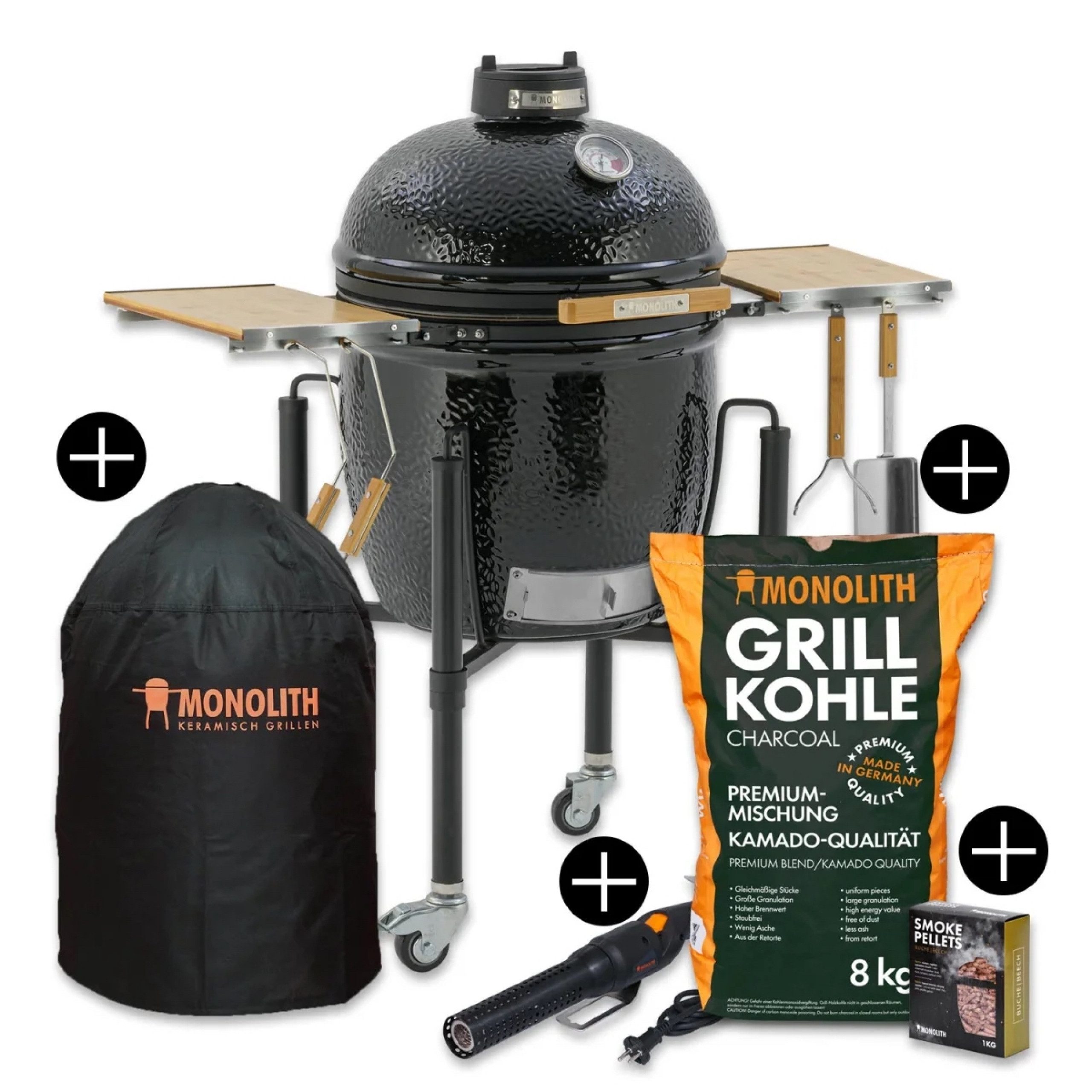 MONOLITH Keramikgrill Monolith Starterset ONE.55 Keramikgrill mit Gestell inkl.