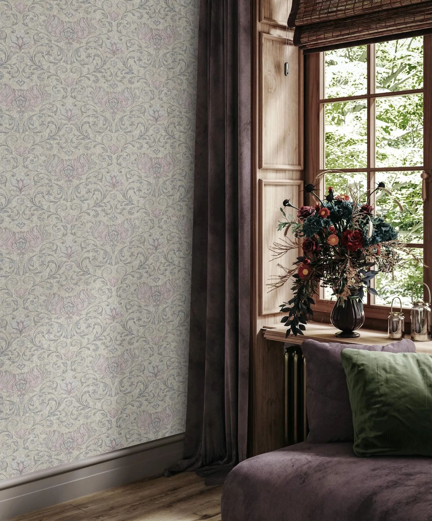 Marburg Vliestapete Tapete Shape Depth, geprägt, floral, moderne Vliestapete für Wohnzimmer Schlafzimmer Küche