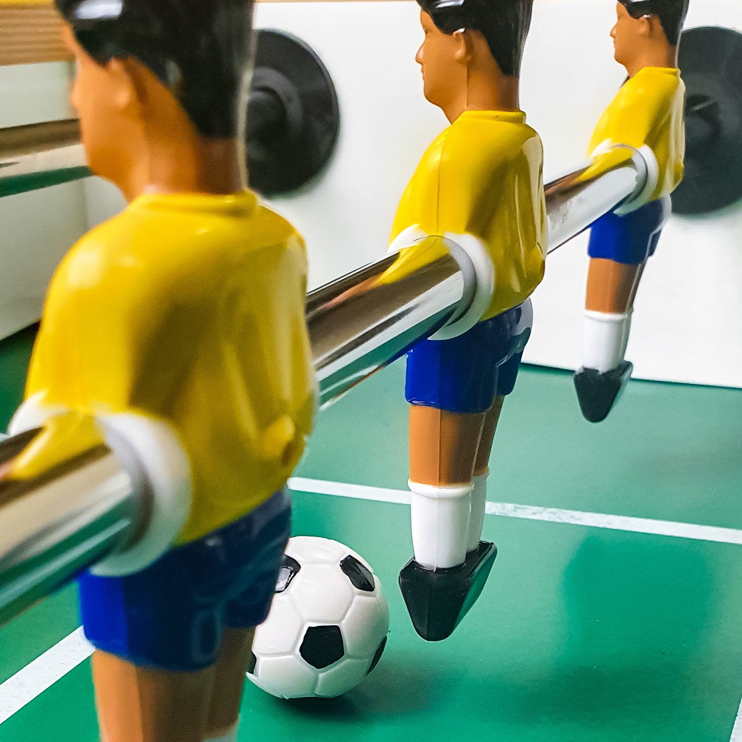 eyepower Tischfußballspiel Figuren - 22 Kickerfiguren Brasilien Niederlande - 13 mm Tischkicker (22-tlg), Tischfußball Ersatzfiguren - Kicker Figurenset - Kickerspieler Ersatz
