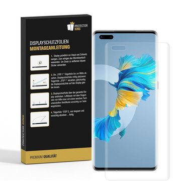 Protectorking Schutzfolie 6x Panzerfolie für Huawei Mate 40 Pro FULL COVER Displayschutzfolie, (6-Stück), klar