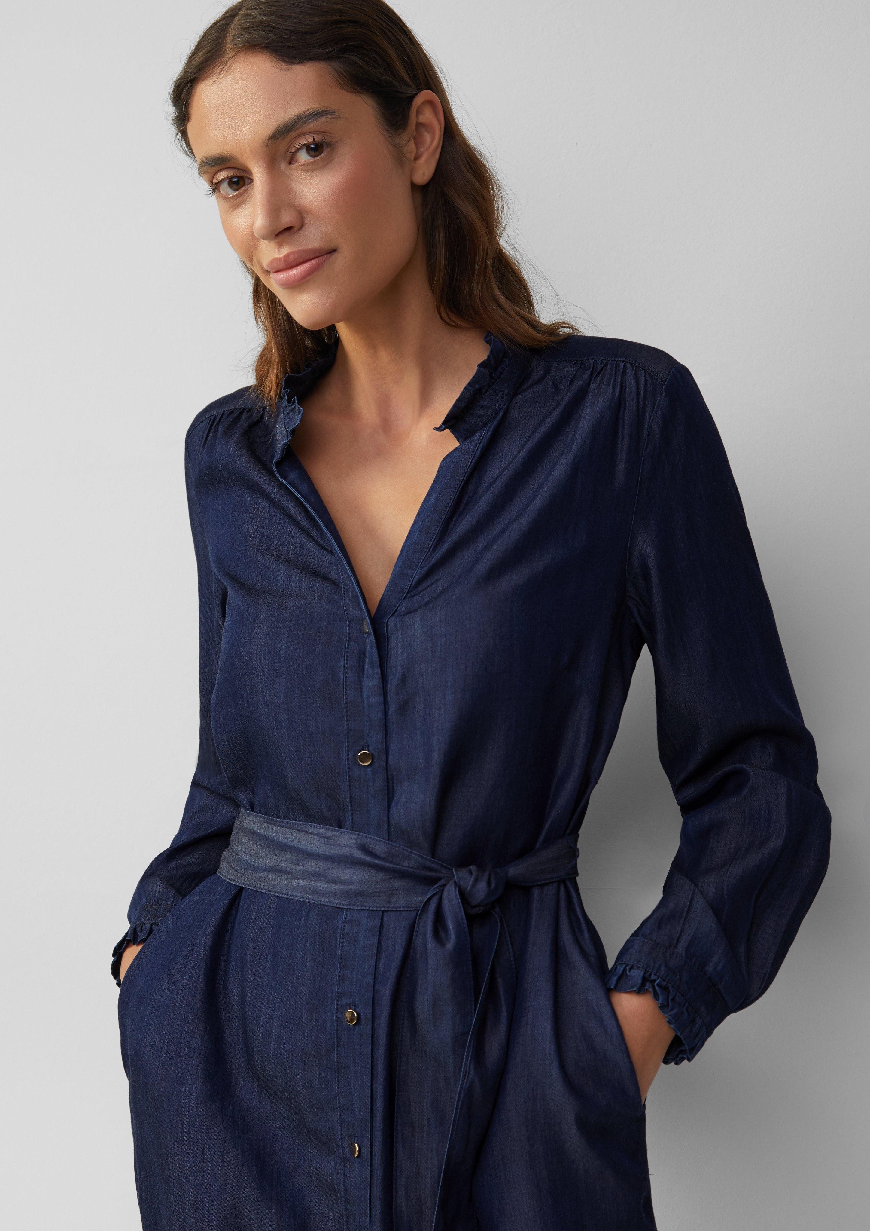 s.Oliver BLACK LABEL Maxikleid Hemdblusenkleid in günstig online kaufen
