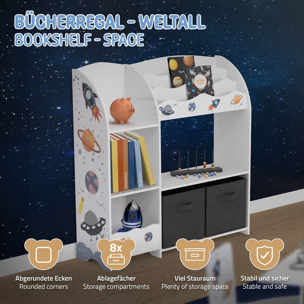 Joyz Spielzeugtruhe Kinderregal Kindermöbel Kinderzimmerregal Spielzeug günstig online kaufen