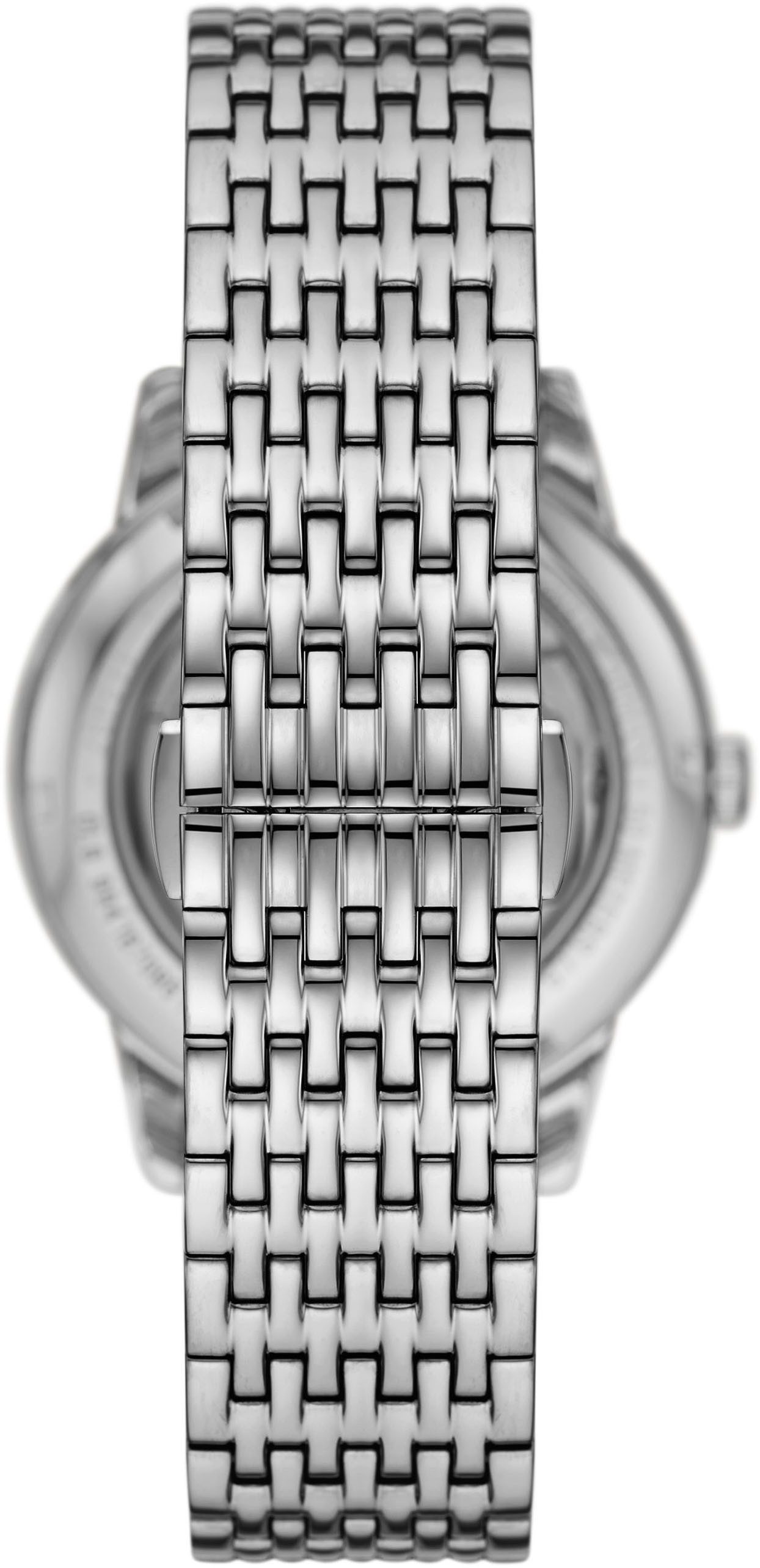 Emporio Armani Automatikuhr AR60081, Armbanduhr, Herrenuhr, Damenuhr, Mechanische Uhr, Tag, Edelstahl