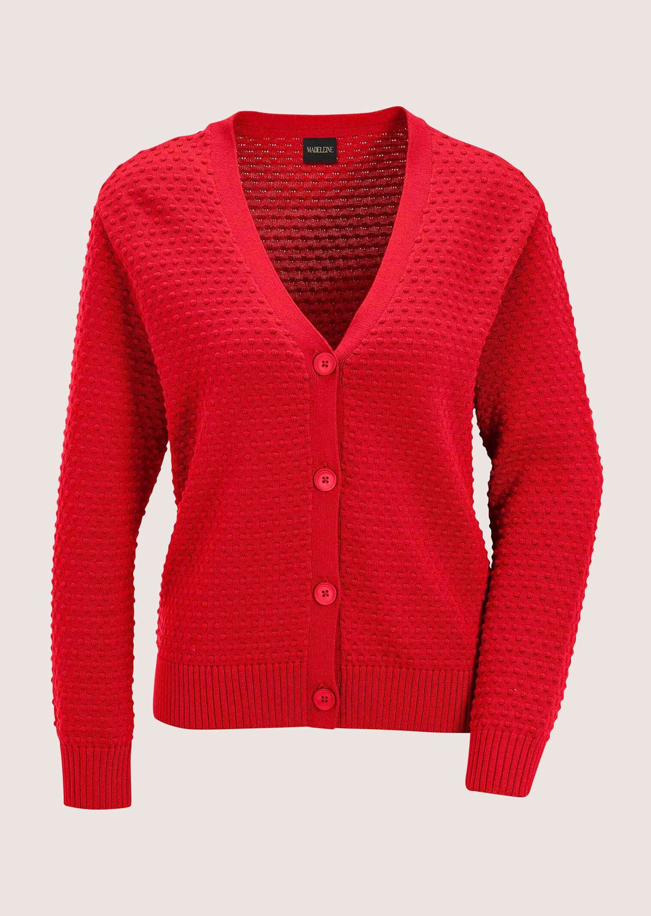 Strickjacke Eleganter Cardigan mit V-Ausschnitt
