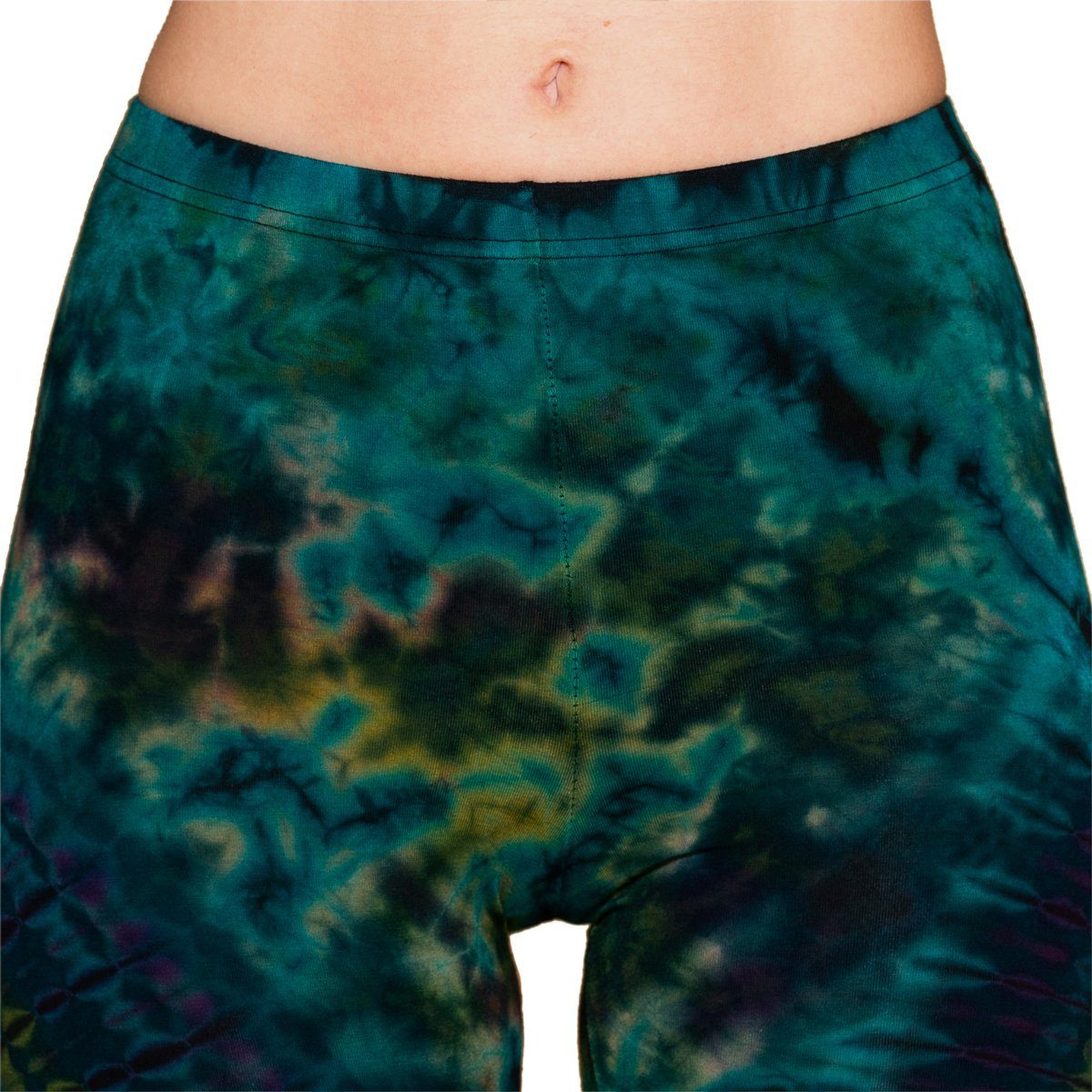 Leggings Unikat Batik Leggings 'Dschungel' aus natürlicher Viskose Tiedye Batik