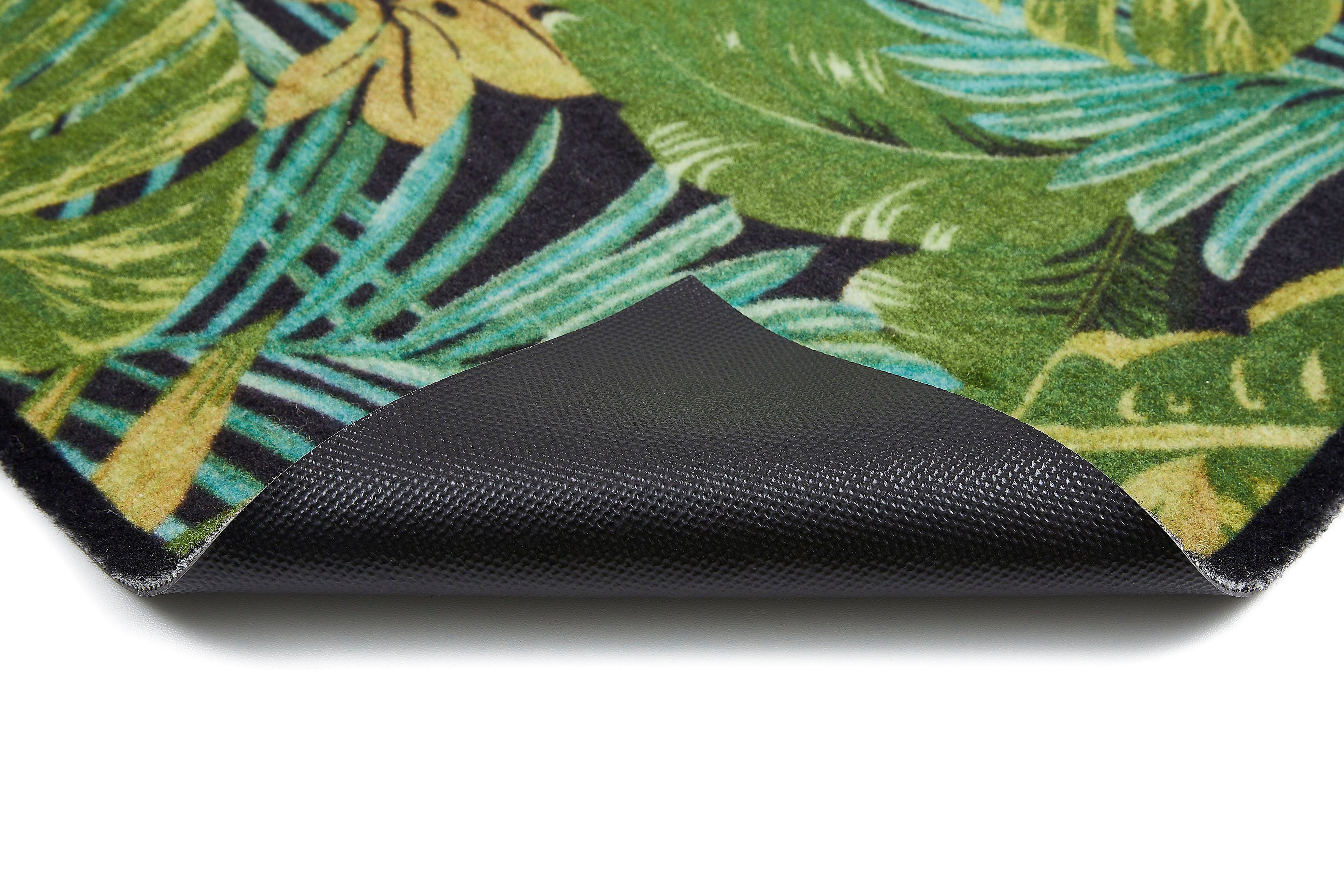 Fußmatte Modern, Andiamo, rechteckig, Höhe: In- geeignet Schmutzfangmatte, Outdoor verschiedene Motive, und 6,5 Blätter grün, mm
