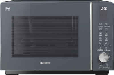 BAUKNECHT Mikrowelle MF 259 SG, Dampfgarfunktion, Grill, Heißluft, Mikrowelle, 25 l, intelligente Technologie ohne Drehteller