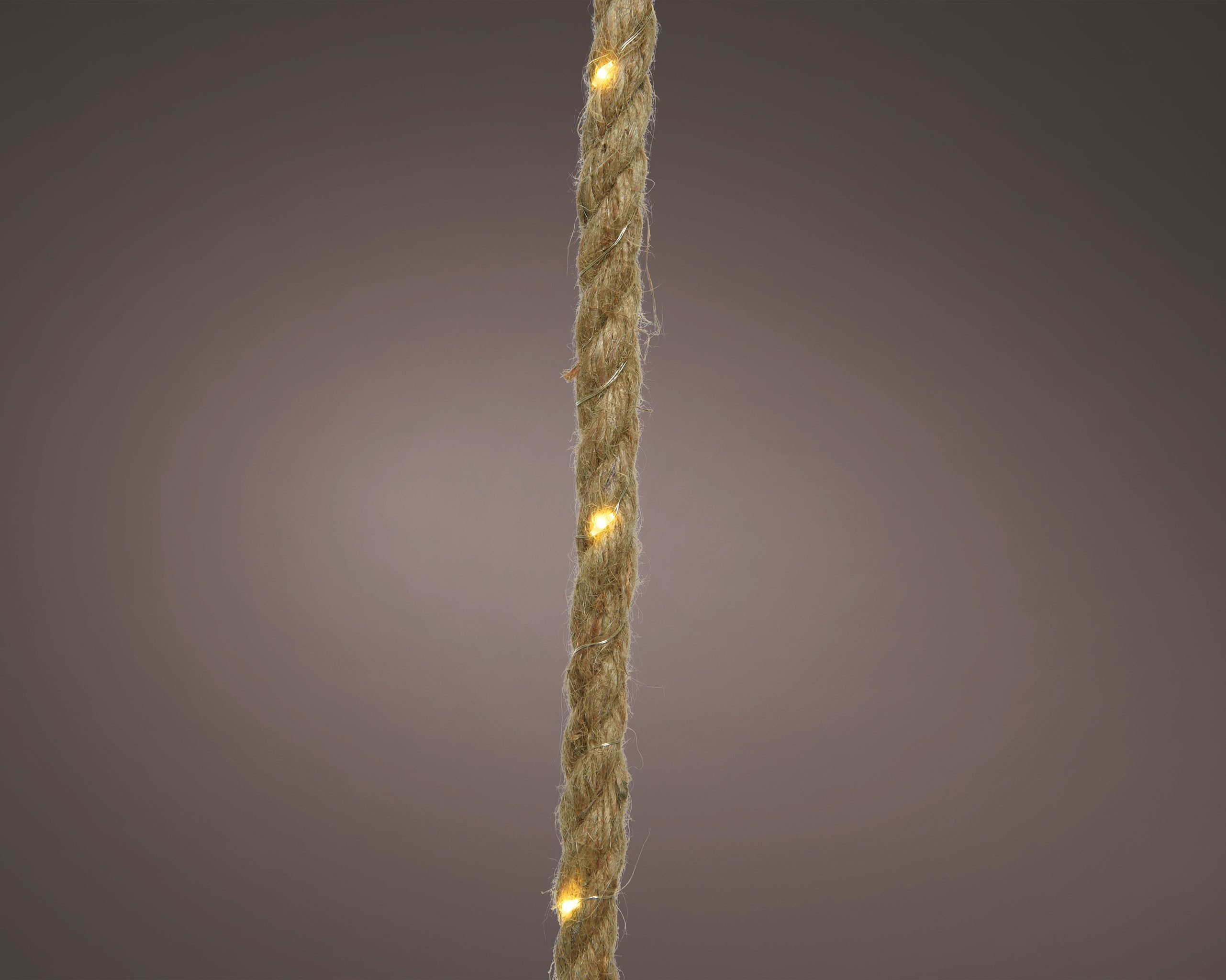 Lumineo LED Solarleuchte, Dauerlicht, warmweiß, LED Solar Seil Lichterkette günstig online kaufen