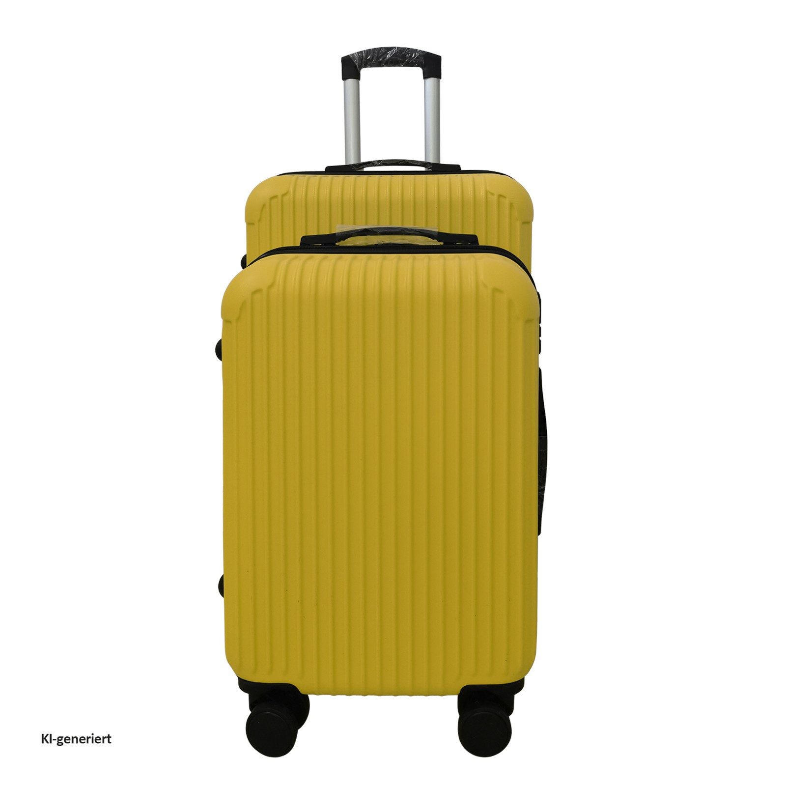 NTK-Collection Kofferset Kofferset Frenzi 2-teilig, 4 Rollen, (Set, 2 Koffer), Hartschalenkoffer mit Rollen Teleskopgriff Zahlenschloss