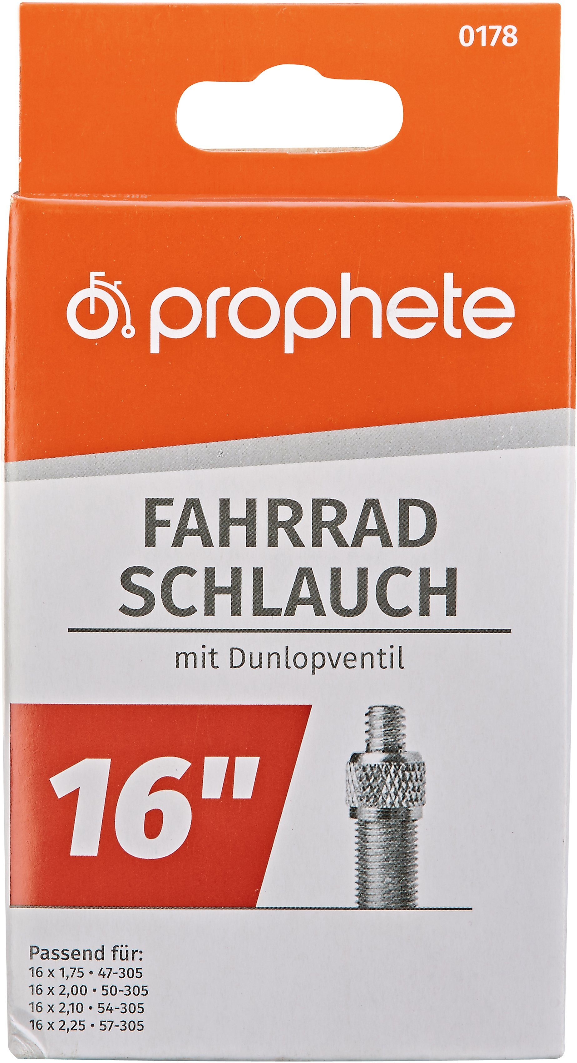 Prophete Fahrradschlauch Fahrradschlauch, 16 Zoll cm) (40,64