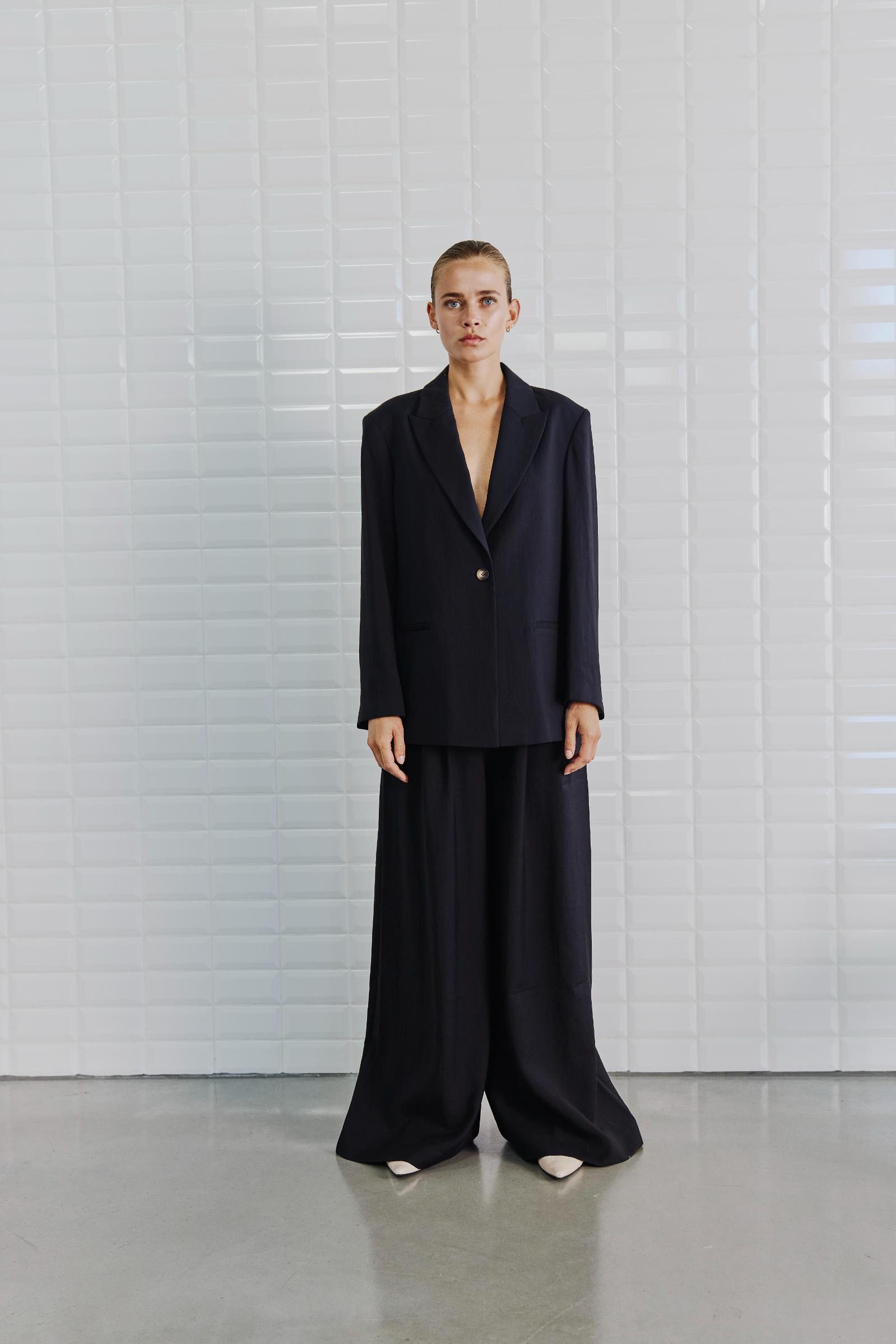WithBlack Stoffhose