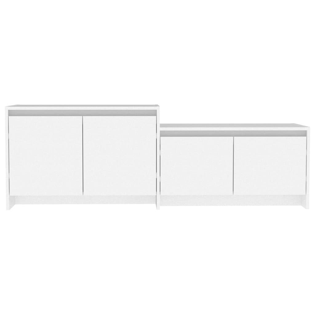 TV-Schrank cm Holzwerkstoff Weiß 146,5x35x50 furnicato