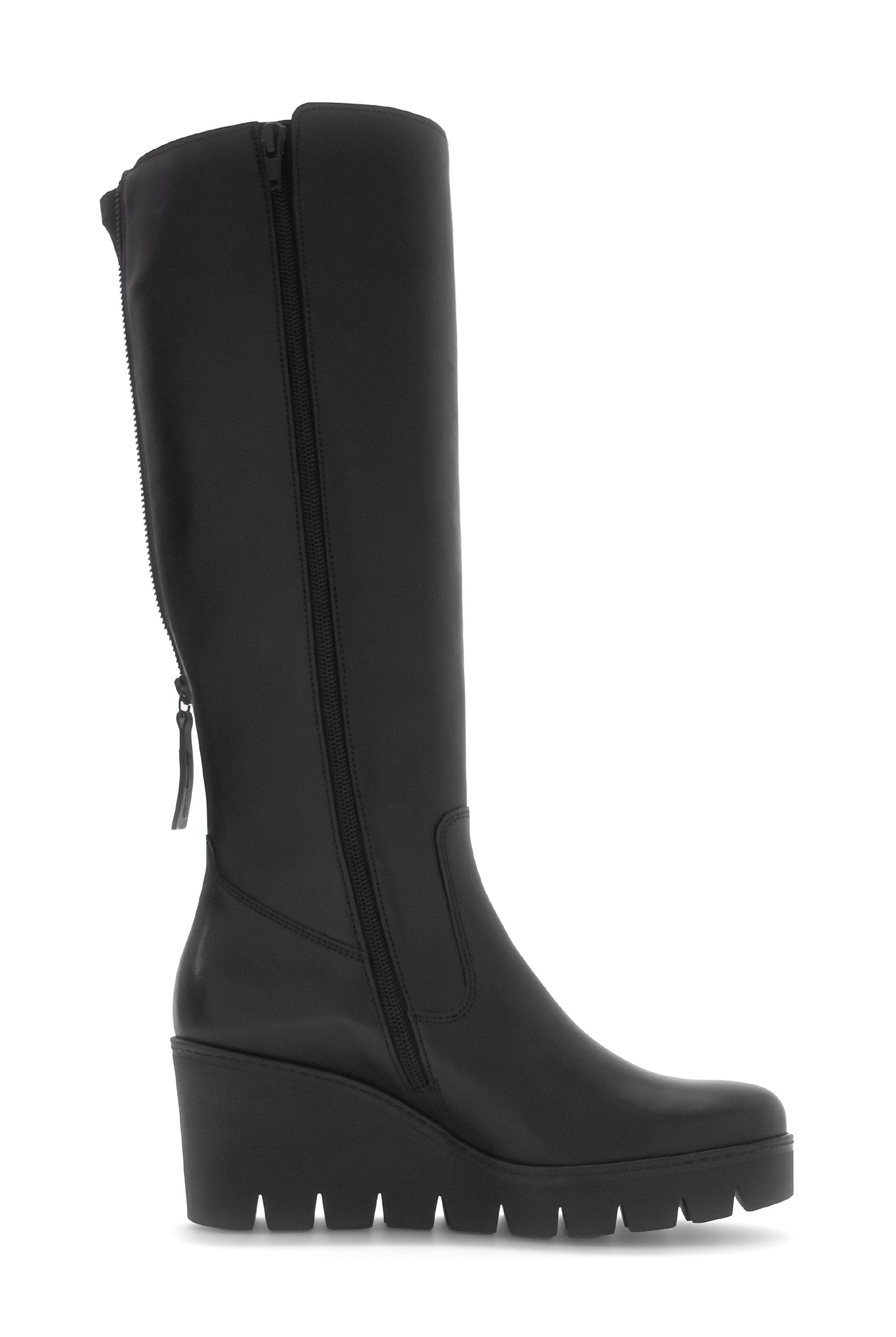 Gabor Stiefel, Keilabsatz, Langschaftstiefel mit zwei Reißverschlüssen günstig online kaufen