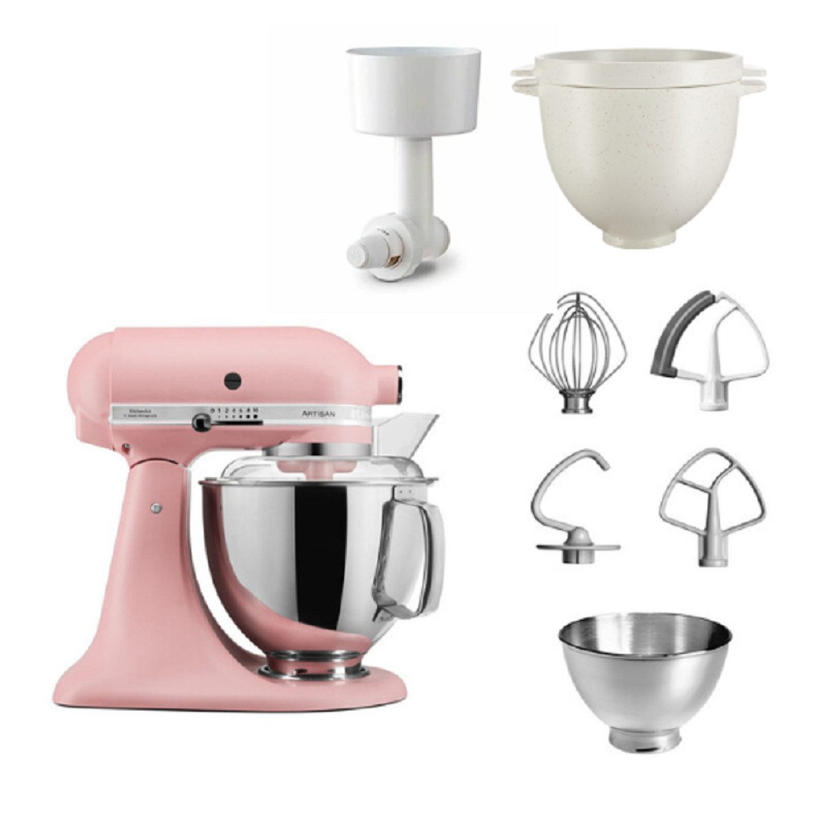 KitchenAid Küchenmaschine KitchenAid 4,8 L 5KSM175 Kuechenmaschine Breadlover Set