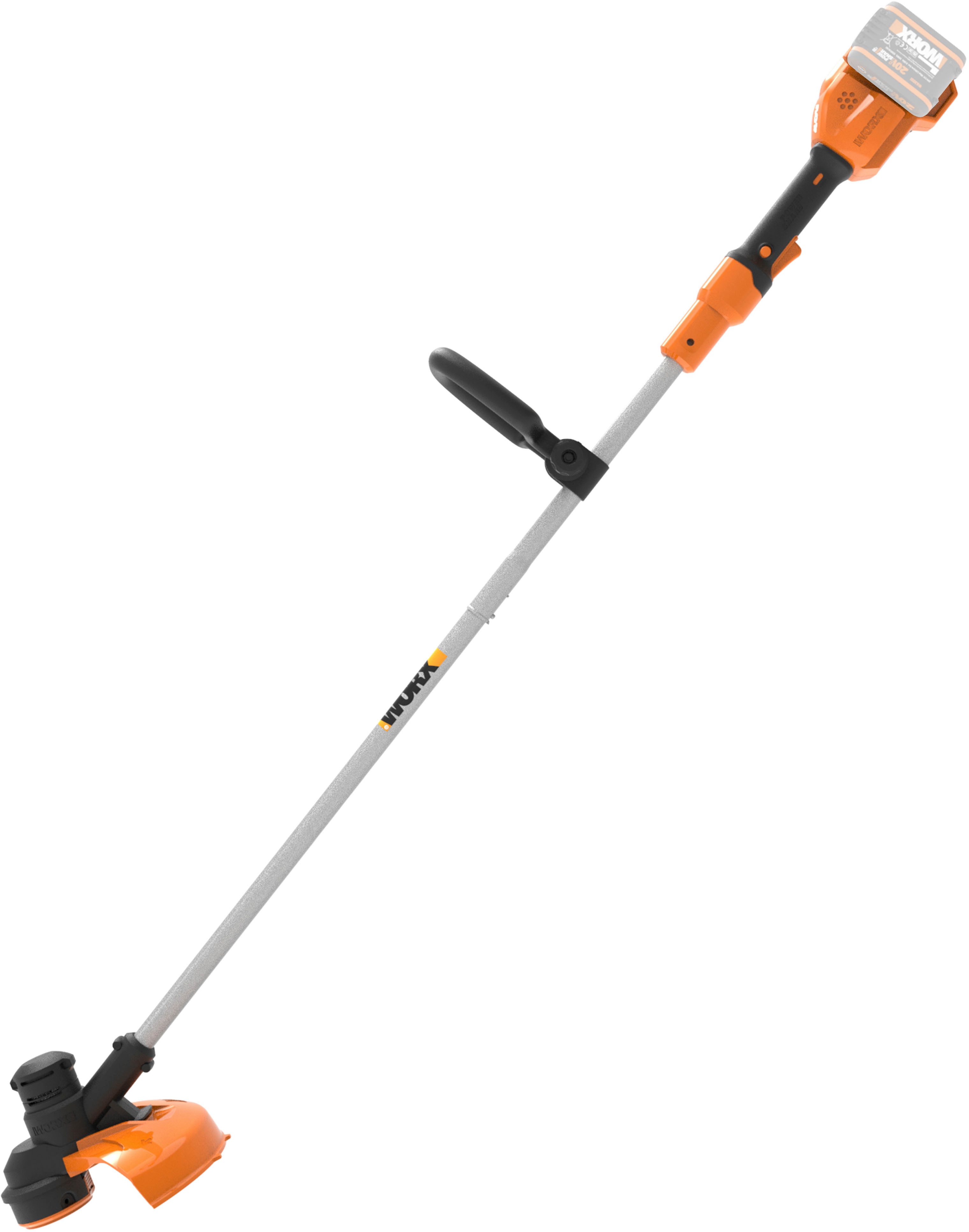 Worx Akku-Rasentrimmer WG183E.9, 33 cm Arbeitsbreite Faden, Doppelfaden, verstellbarer Griff, ohne Akku und Ladegerät