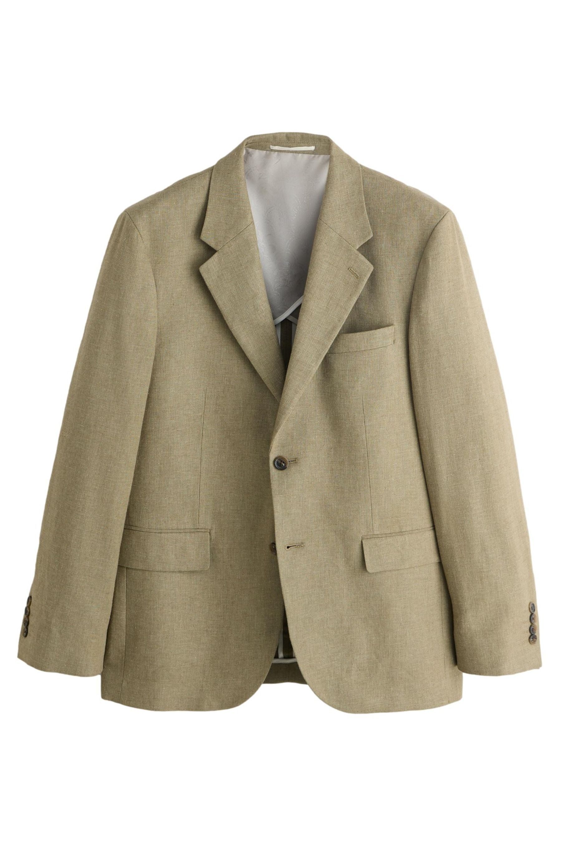 Next Anzugsakko Strukturiertes Tailored Fit Anzugsakko, Leinenmix (1-tlg)