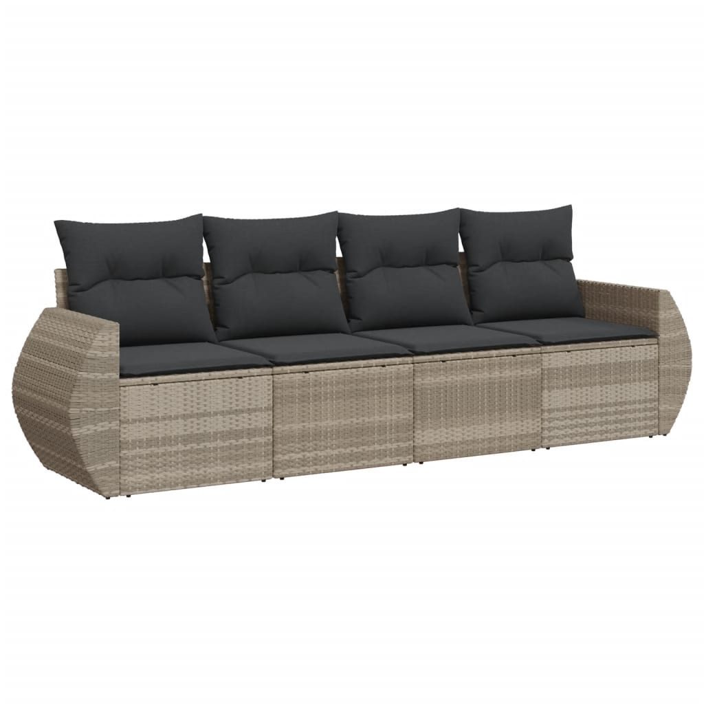 vidaXL Gartenlounge-Set 4-tlg. Garten-Sofagarnitur mit Kissen günstig online kaufen