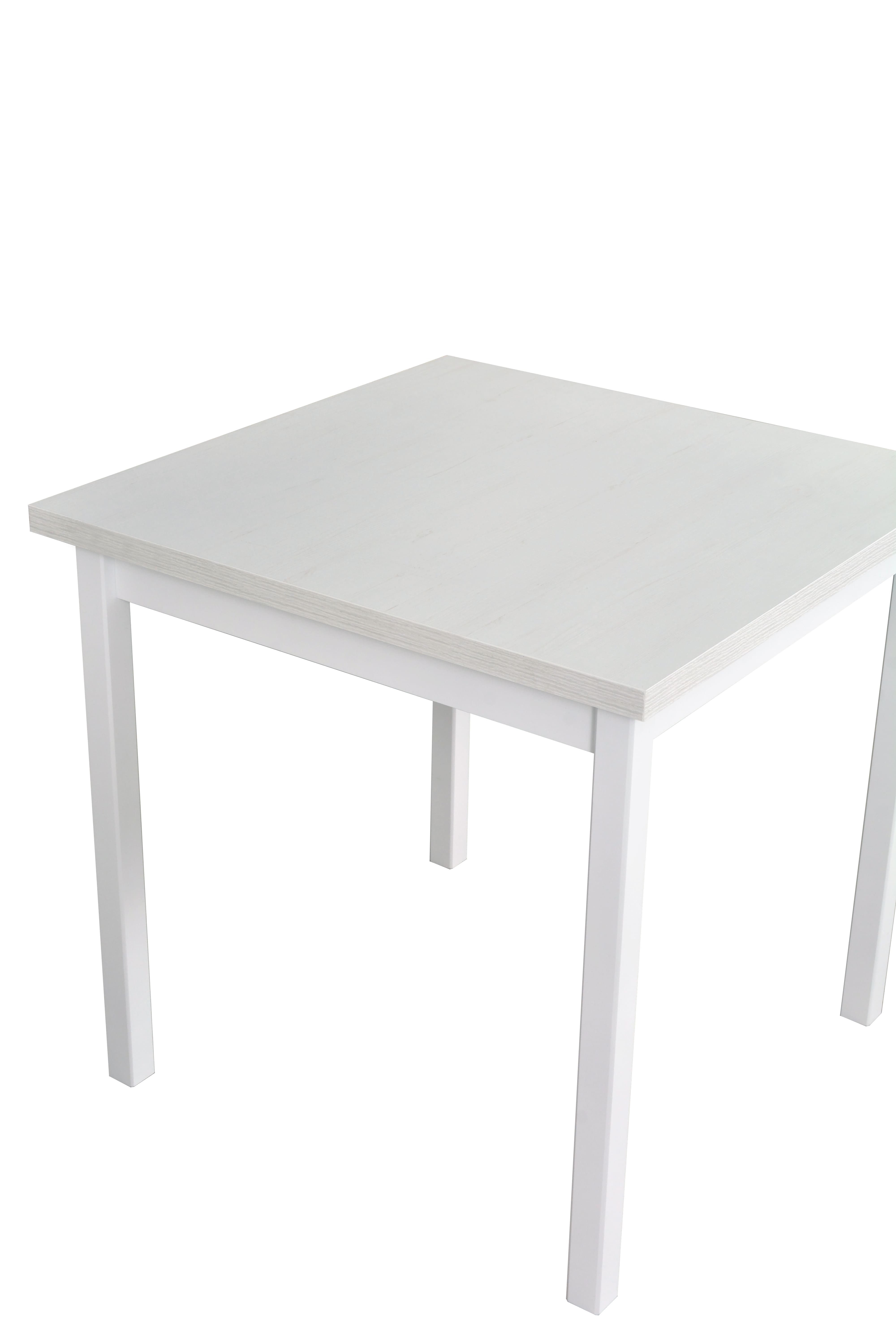 MOEBLO Esstisch MEX 9 (Stilvoller Multifunktionaler Tisch mit Schlankem Design und Robuster Bauweise, Massivholz), - (BxHxT): 80x78x80 cm