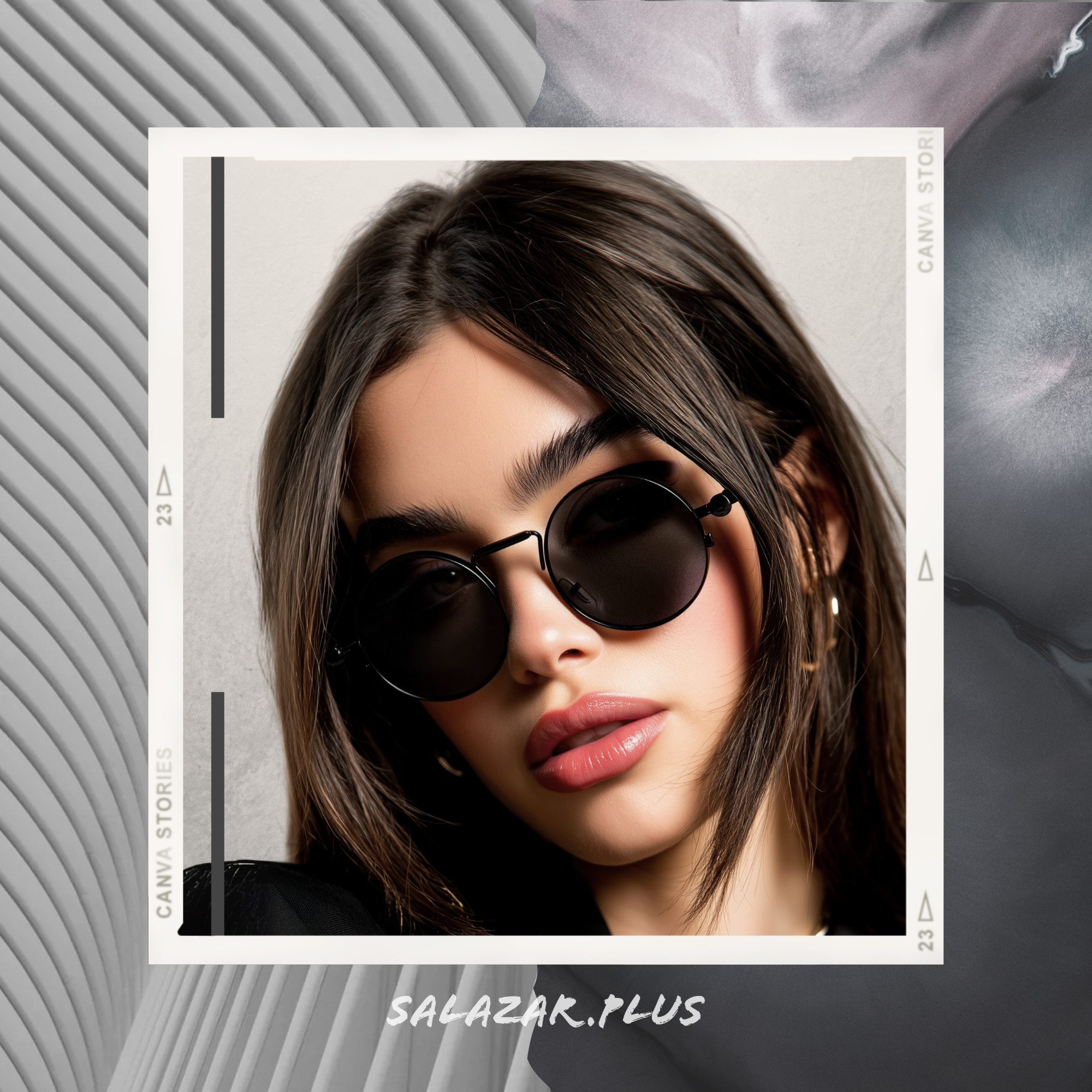 salazar.plus Sonnenbrille Rund Cyberpunk Unisex 4 Farben Damen Herren Brille Retro Runde Cyberpunk Sonnenbrille UV400 Cat.3 – leicht, unisex, 4 Farben