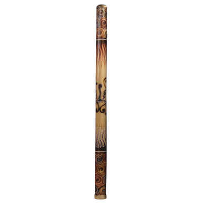 Terré Didgeridoo, Bambus Didgeridoo, beflammt und bemalt, ungestimmt, 120cm, Bambus Didgeridoo, beflammt und bemalt, ungestimmt, 120cm