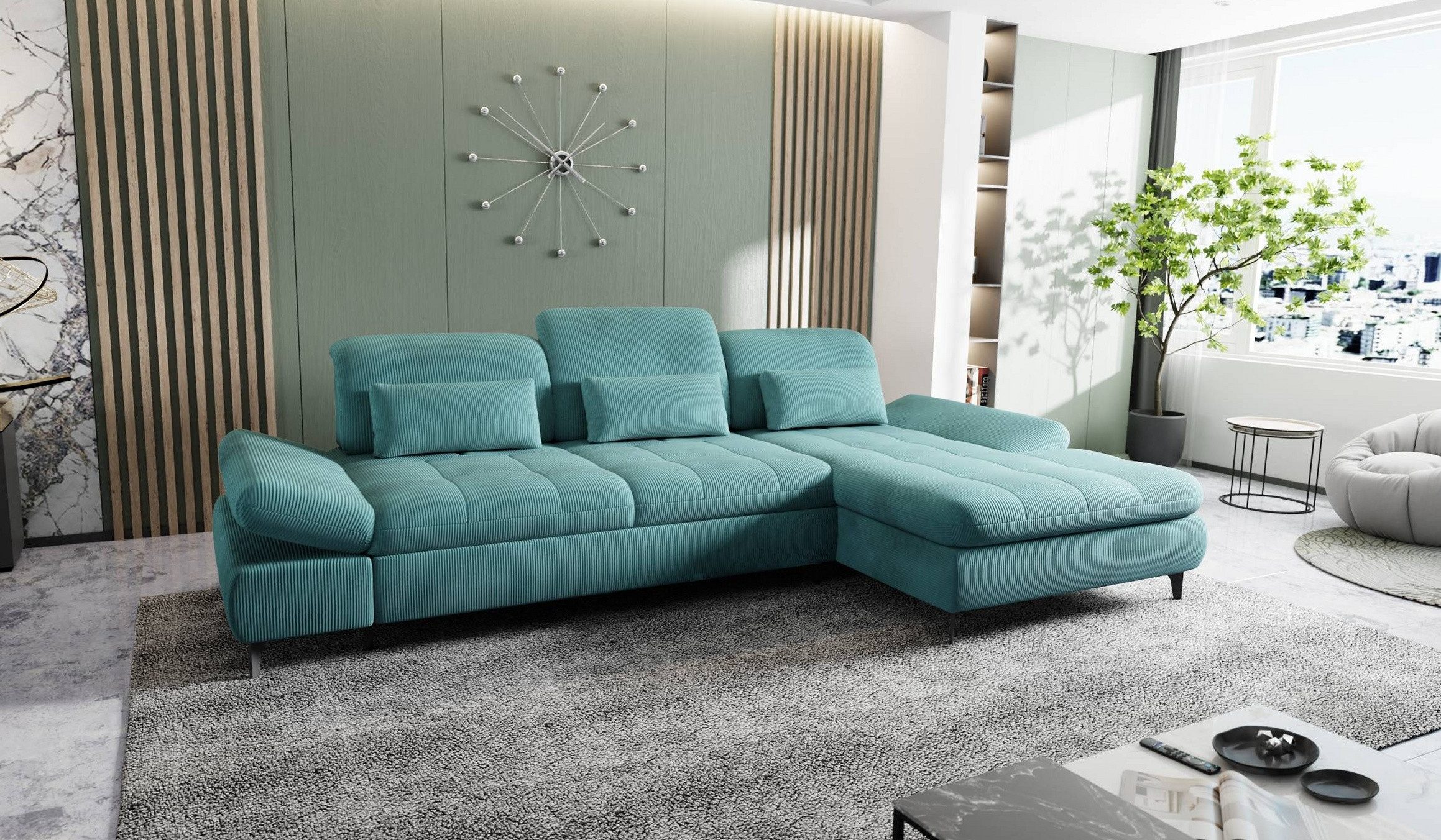 Hygger Möbelhaus Ecksofa NOLA Sofa L günstig online kaufen