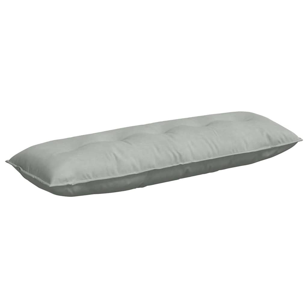 vidaXL Rückenkissen Rücken Kissen Hellgrau 140 x 50 cm Cordstoff, 1-tlg.