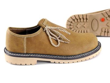 Almbock Trachten Haferlschuhe Nappaleder Schnürschuh (2-tlg) camel