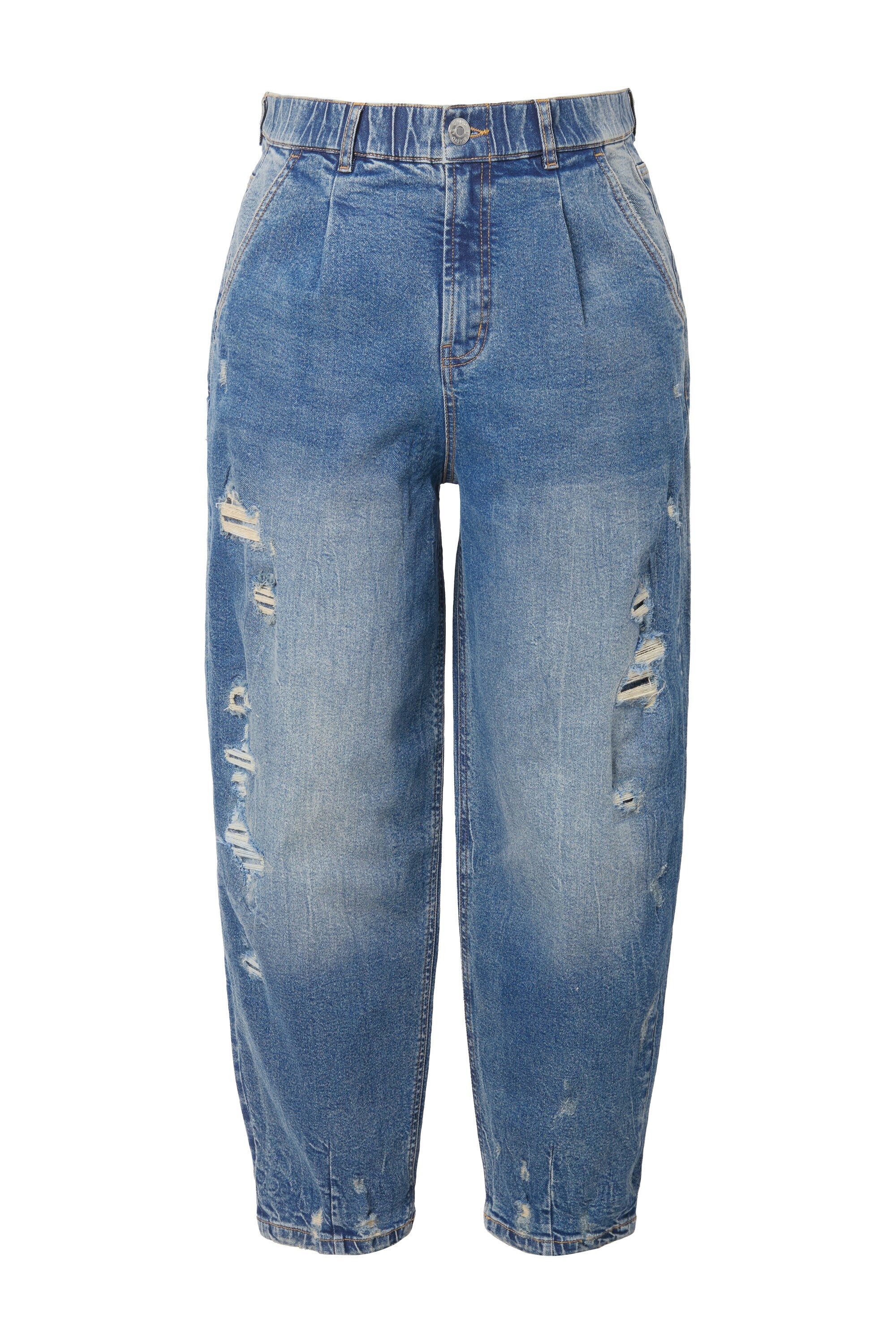 Studio Untold 5-Pocket-Jeans Ballon-Jeans High Waist günstig online kaufen