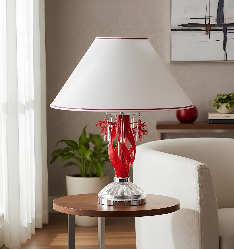 JVmoebel Nachttischlampe Moderne Tischleuchte aus Metall in elegantem Schwarz Sofort, Warmweiß, Made in Europa