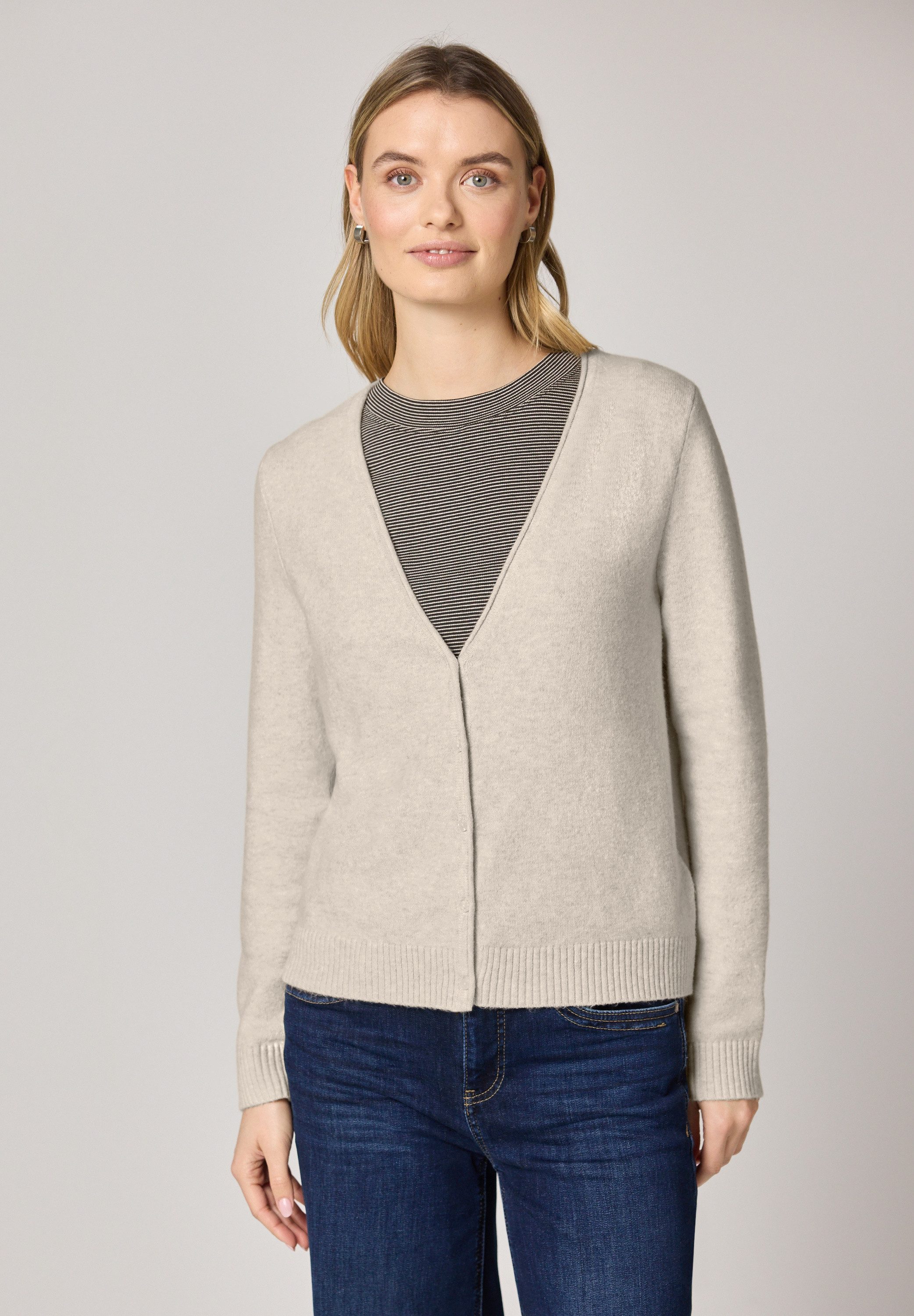 STREET ONE Cardigan mit V-Ausschnitt