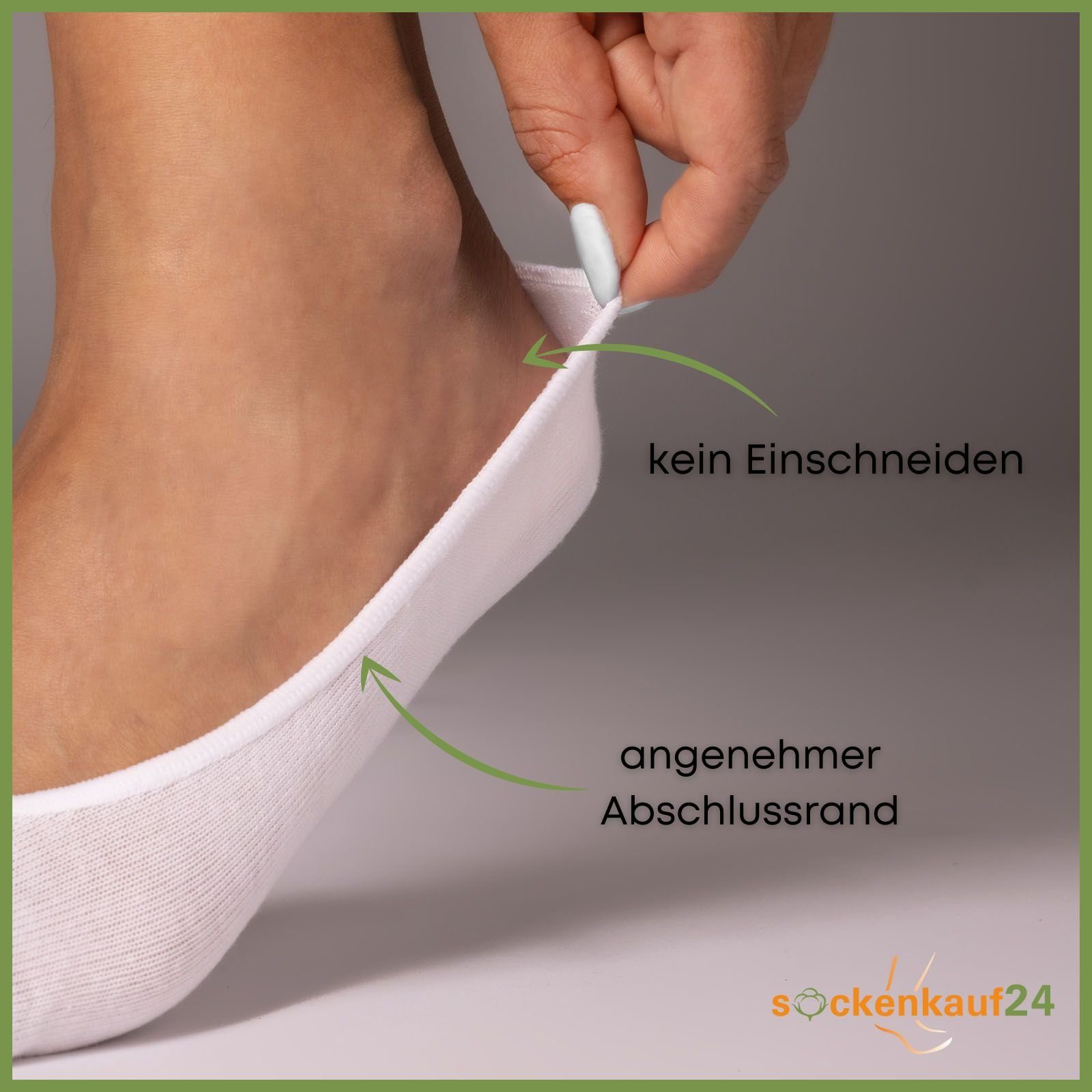 sockenkauf24 Füßlinge 6 Paar "Low Cut" Ballerina Socken Baumwolle Sneakersocken (Beige, 35-38) Schwarz Weiß Beige - 39960 WP