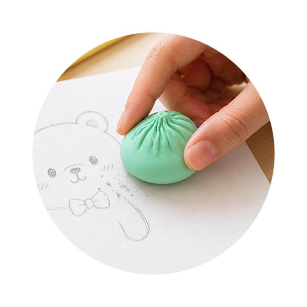 Trendhaus Radiergummi Radierer Dumpling 3er-Set