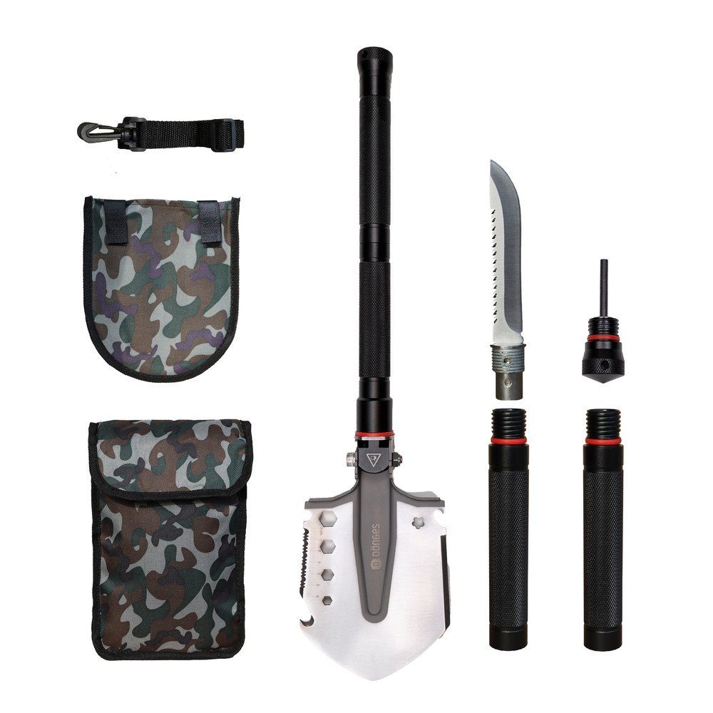 Dönges Spaten Multifunktionaler Klappspaten All-in-One, in Camouflage Tasch günstig online kaufen