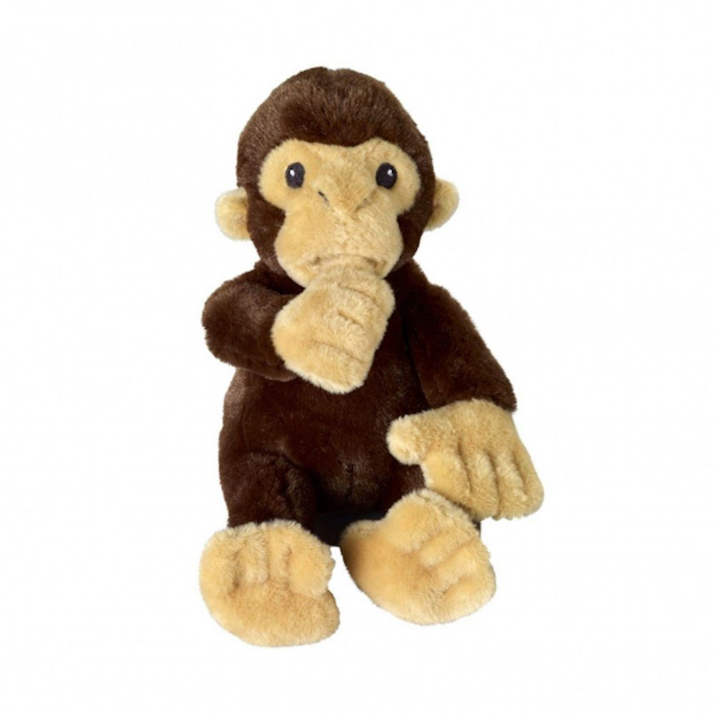 Bauer Kuscheltier Äffchen mit Daumen im Mund (braun, 30cm)