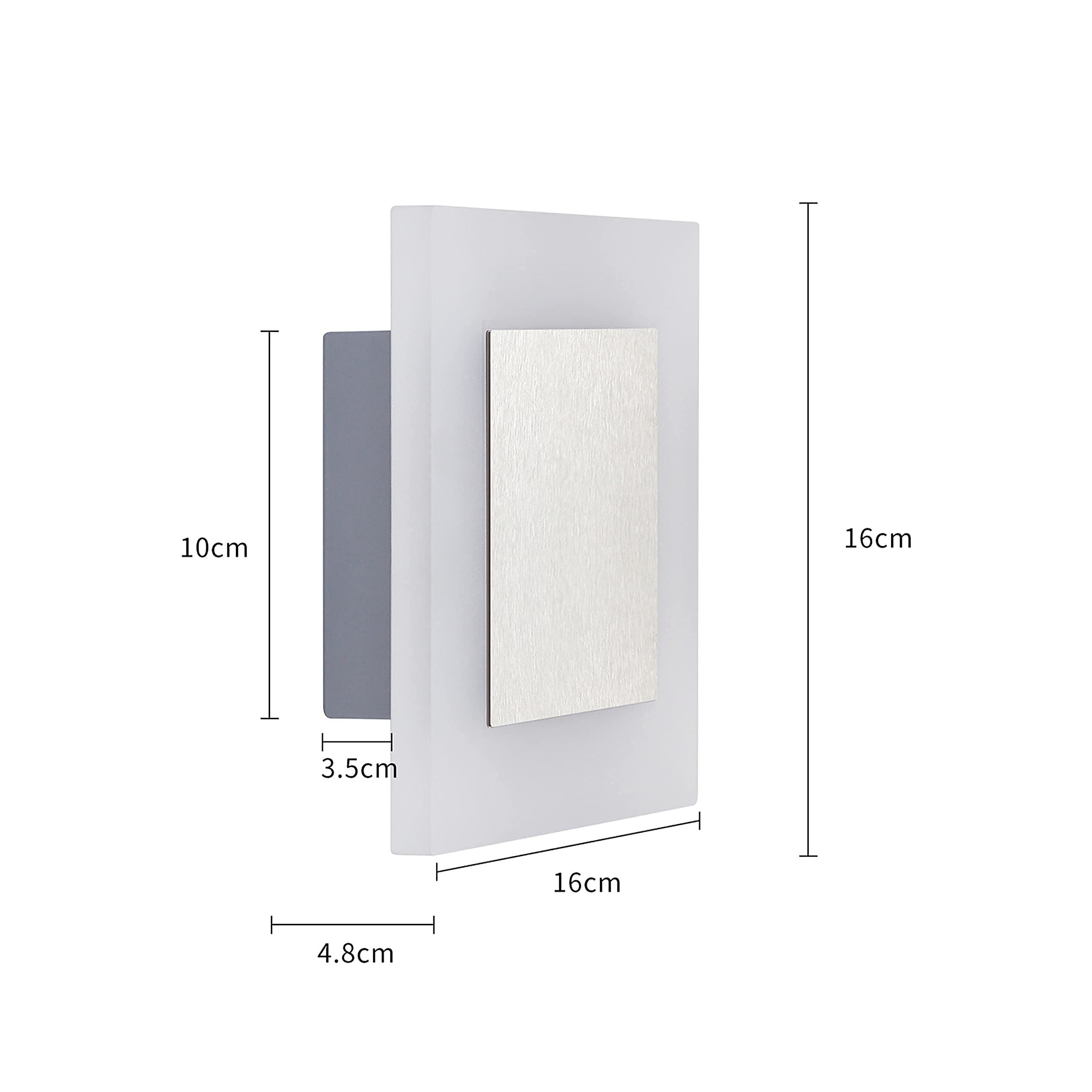 Lámpara de pared led moderna cuadrada blanco cálido para pasillo_voghion.com