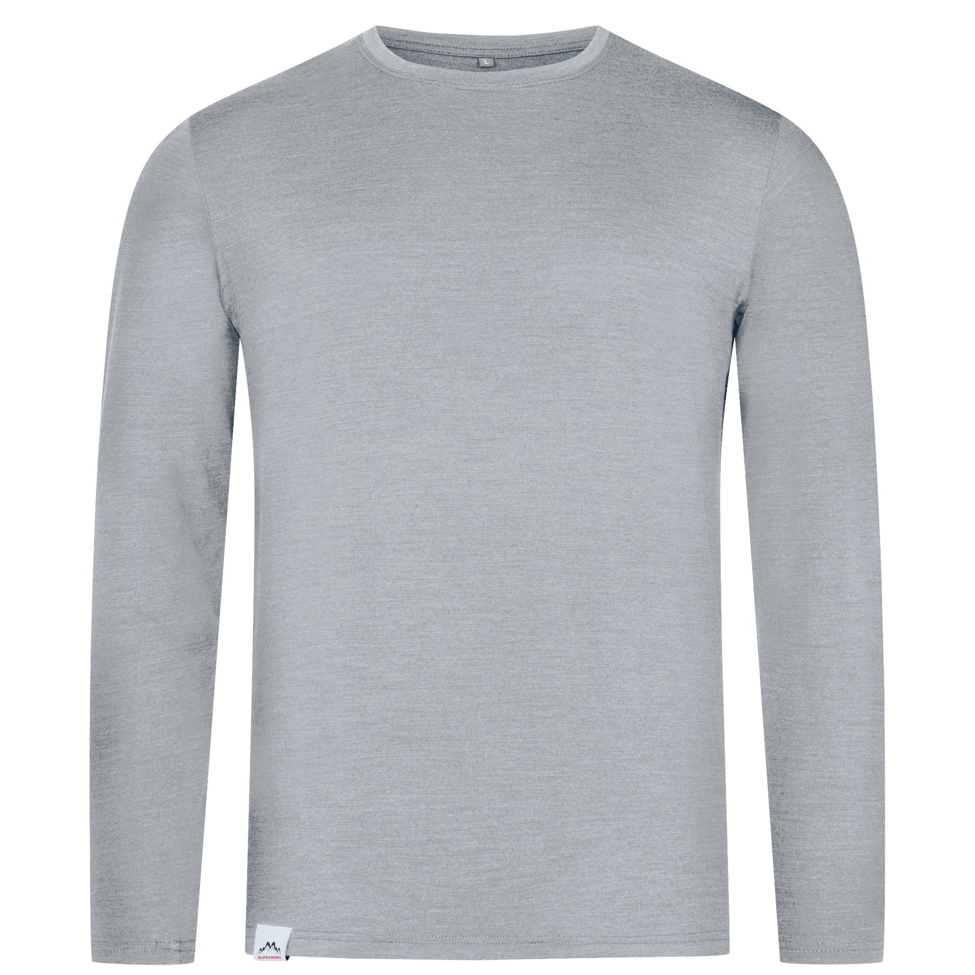 Alpenwert Langarmshirt Herren Longsleeve aus Merinowolle – atmungsaktiv & g günstig online kaufen