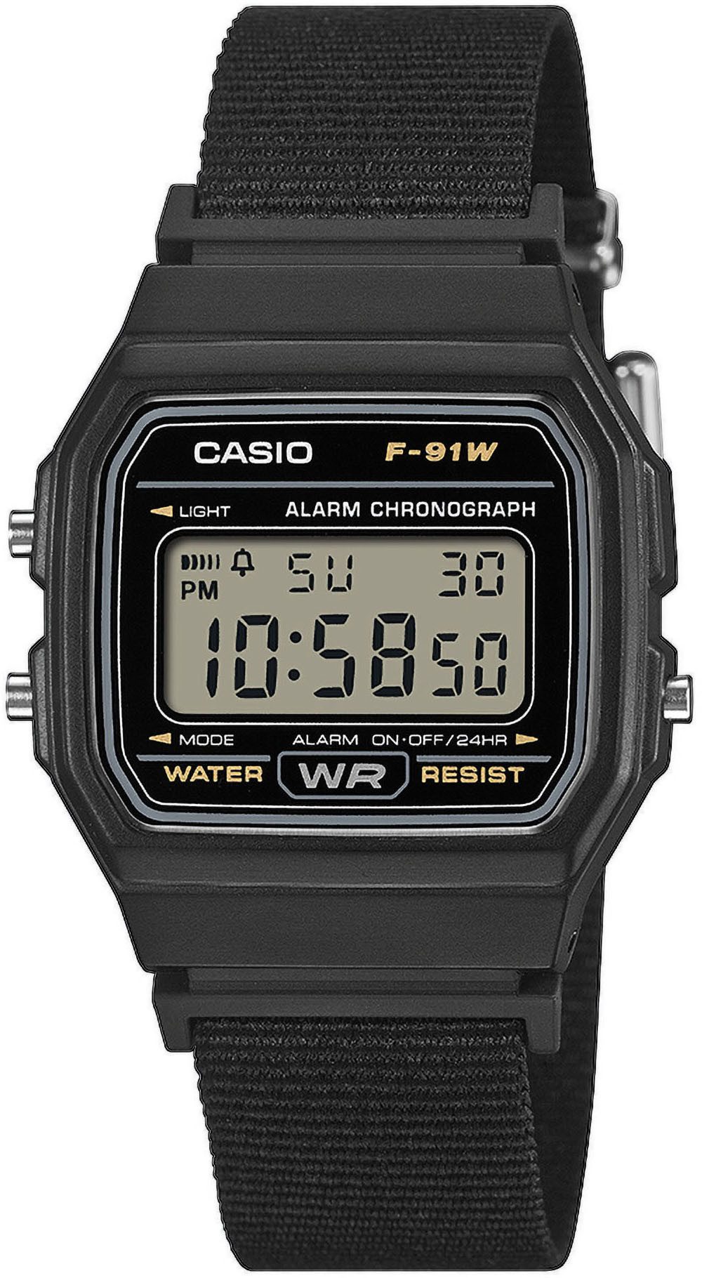 CASIO TIMELESS COLLECTION Chronograph F-91WF-1AEF, Quarzuhr, Armbanduhr, Damenuhr, Herrenuhr, digital