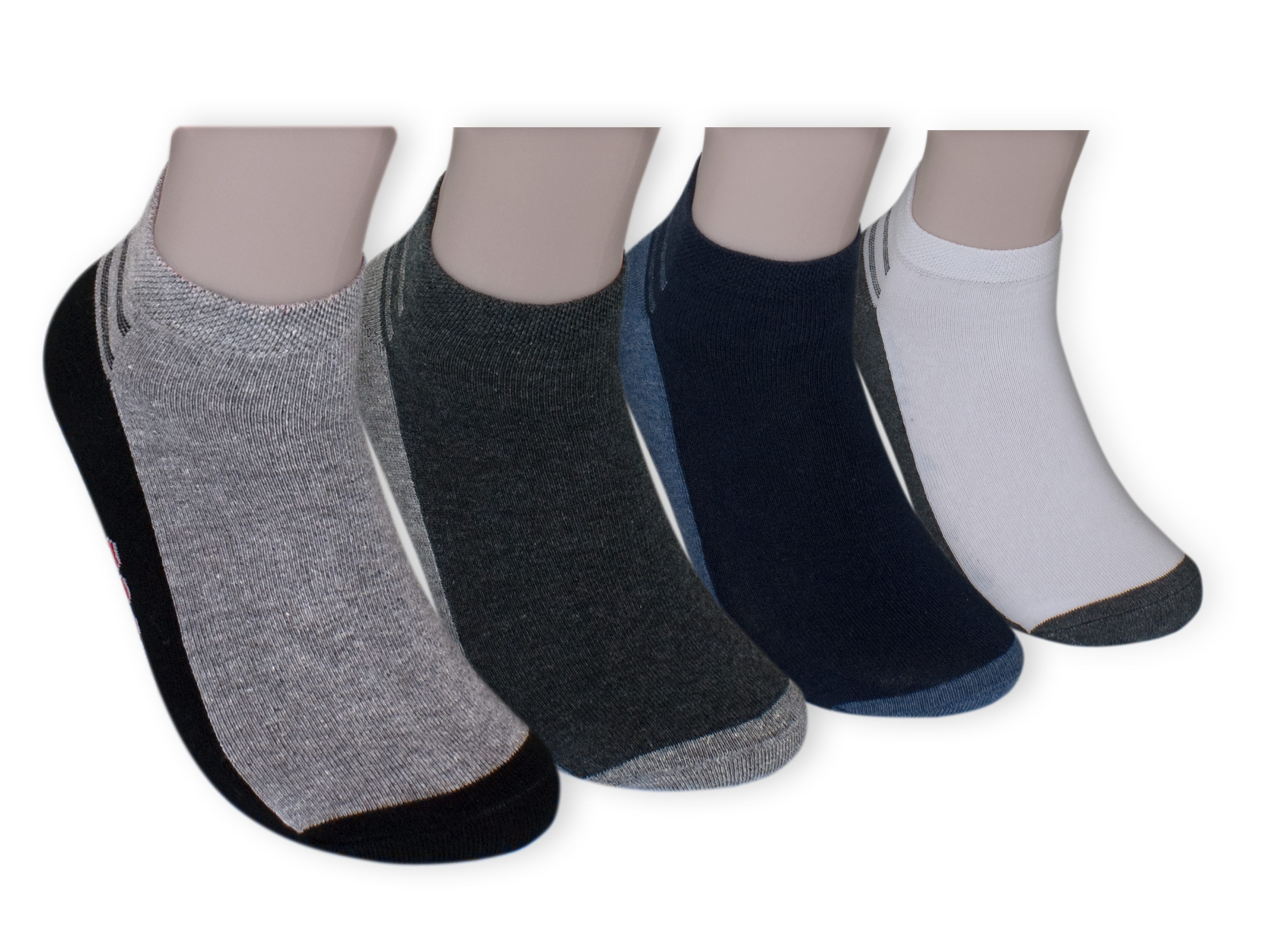 Die Sockenbude Sneakersocken SPORT (Bund, 4-Paar, mit Elasthan) blau grau günstig online kaufen