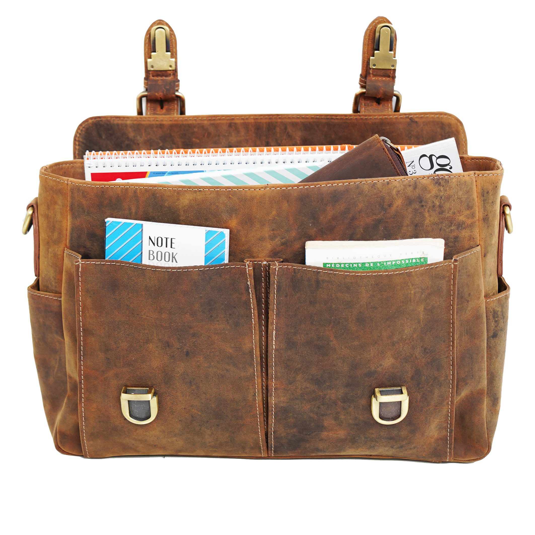ALMADIH Aktentasche 15 Zoll Businesstasche mit Laptopfach - CLAYTON Laptoptasche mit